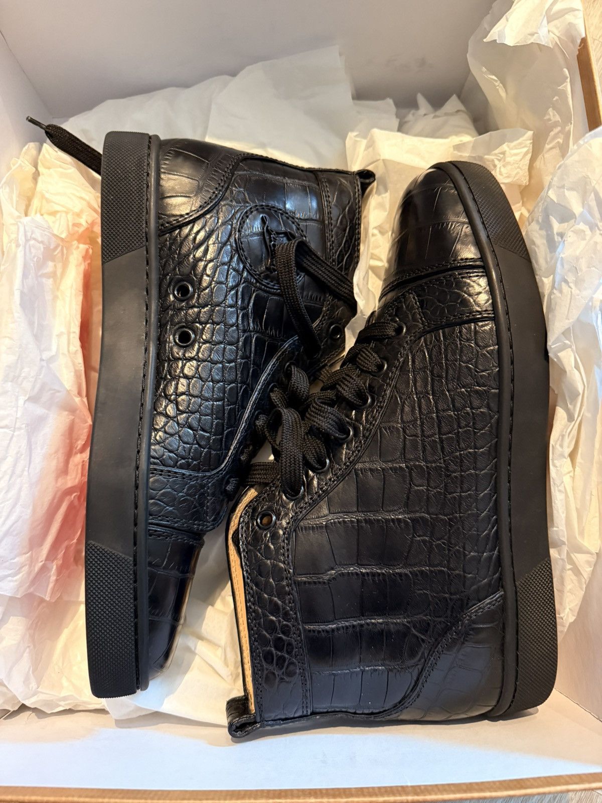 Christian Louboutin Christian Louboutin Louis Croco Size US 7 / EU 40 - 1 Thumbnail