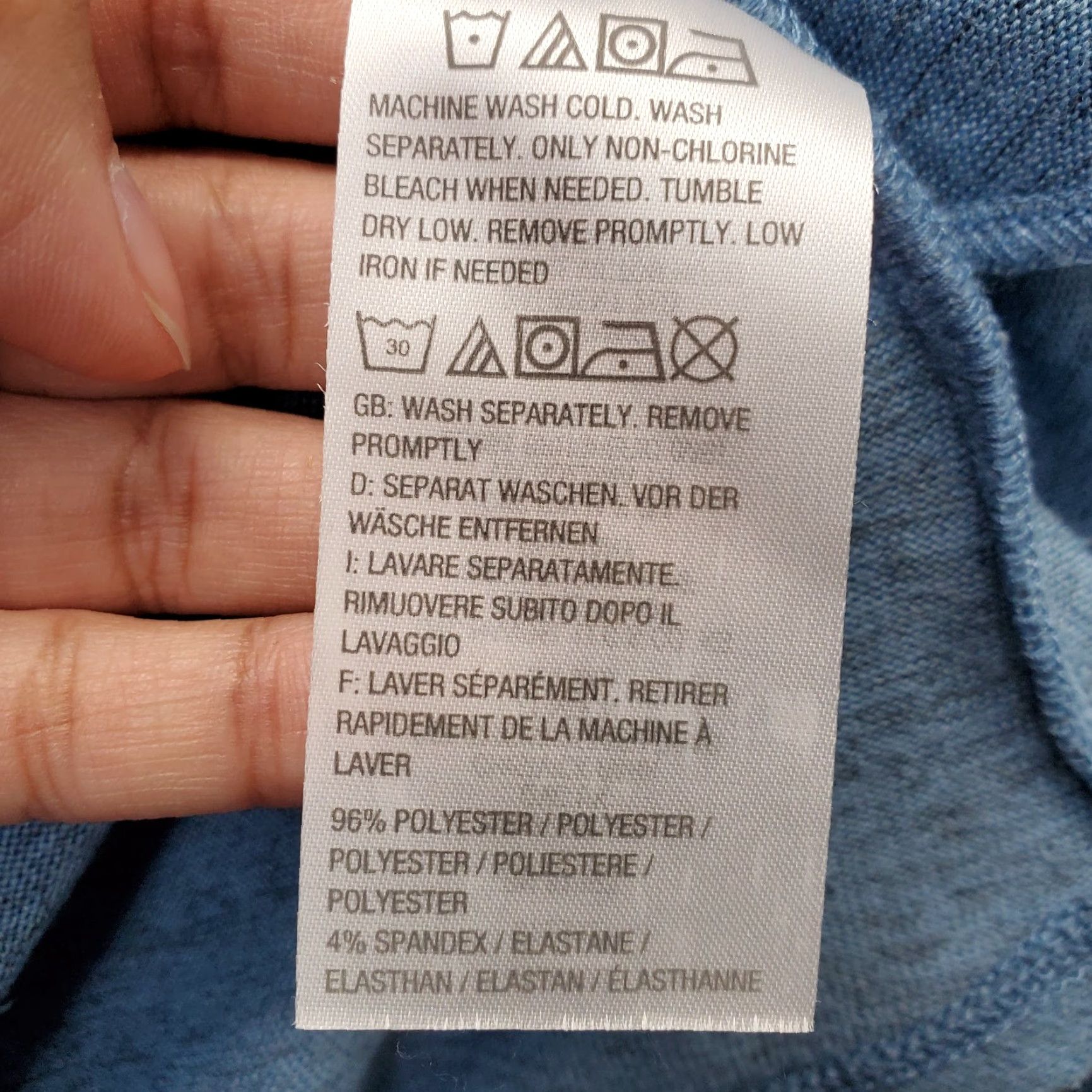Vintage LOGO by Lori Goldstein Cardigan Sweater Womens 2X Blue V-Neck Knit Polyester Asymmetrical Hem Long Sleeve Casual Shirt Womens Size 2X Blue 90s? Size XXL / US 16-18 / IT 52-54 - 6 Thumbnail
