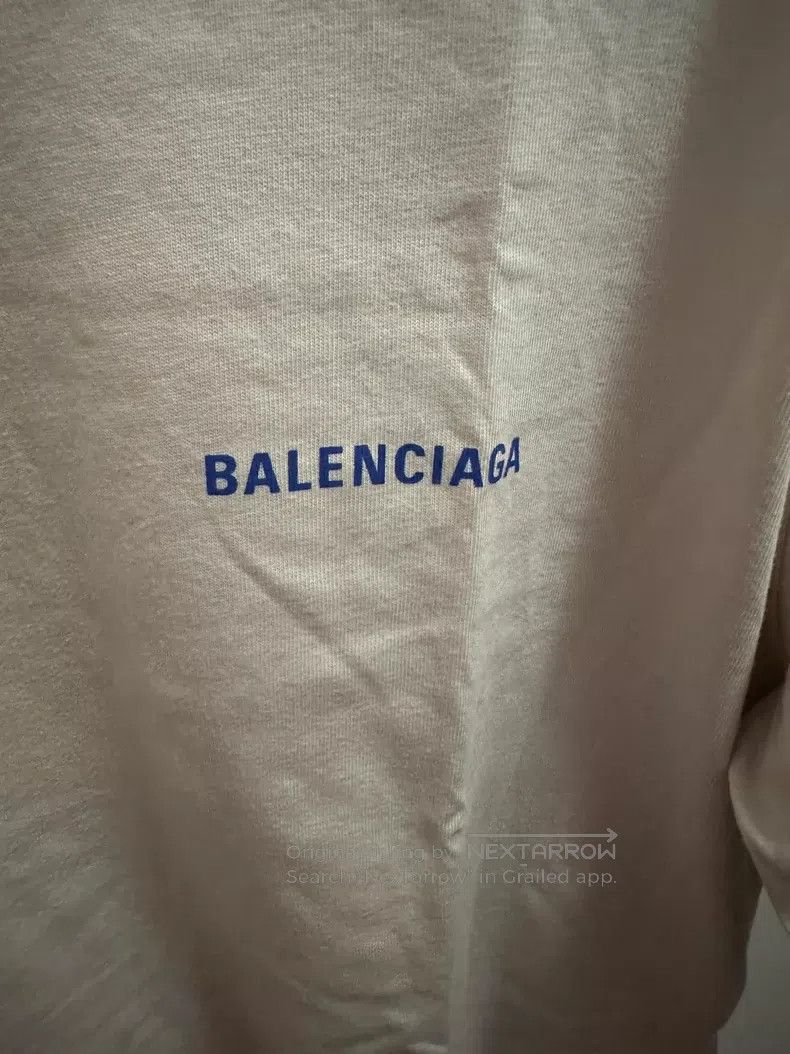 Balenciaga Balenciaga Home Short Sleeve Oatmeal and Blue Size US XS / EU 42 / 0 - 3 Thumbnail