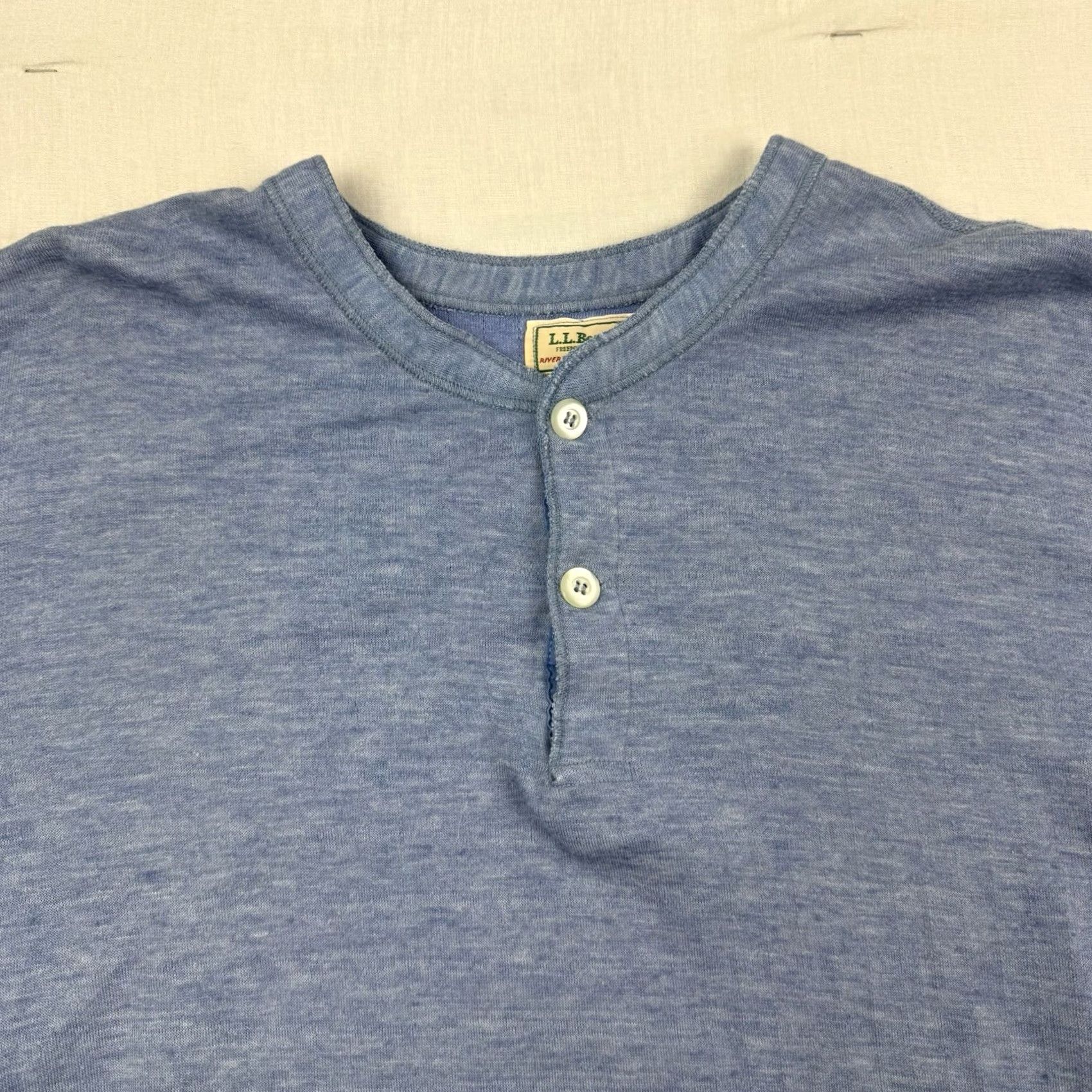 Vintage VINTAGE LL Bean River Divers Shirt Mens LT Blue Thermal Henley 90s Outdoor TALL Long Sleeve Kn relation? Size US L / EU 52-54 / 3 - 6 Thumbnail
