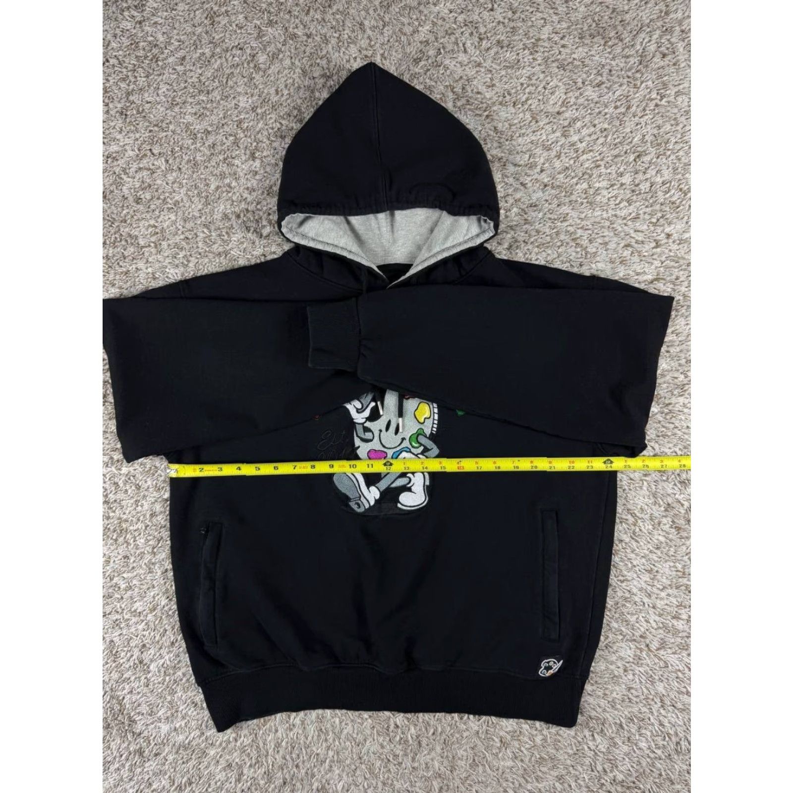 Logo 7 VINTAGE The Museum DC Embroidered Logo Black Hoodie Men's Size XL Size US XL / EU 56 / 4 - 6 Thumbnail