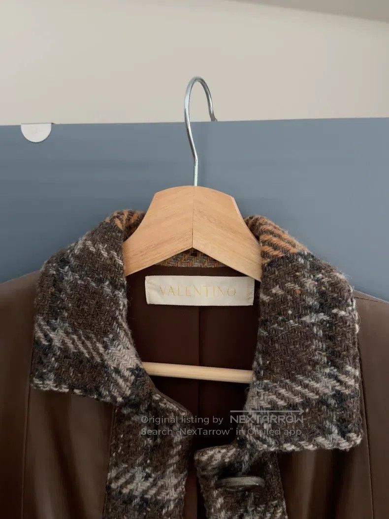 Other Valentino Lambskin chocolate leather coat Size S / US 4 / IT 40 - 8 Thumbnail