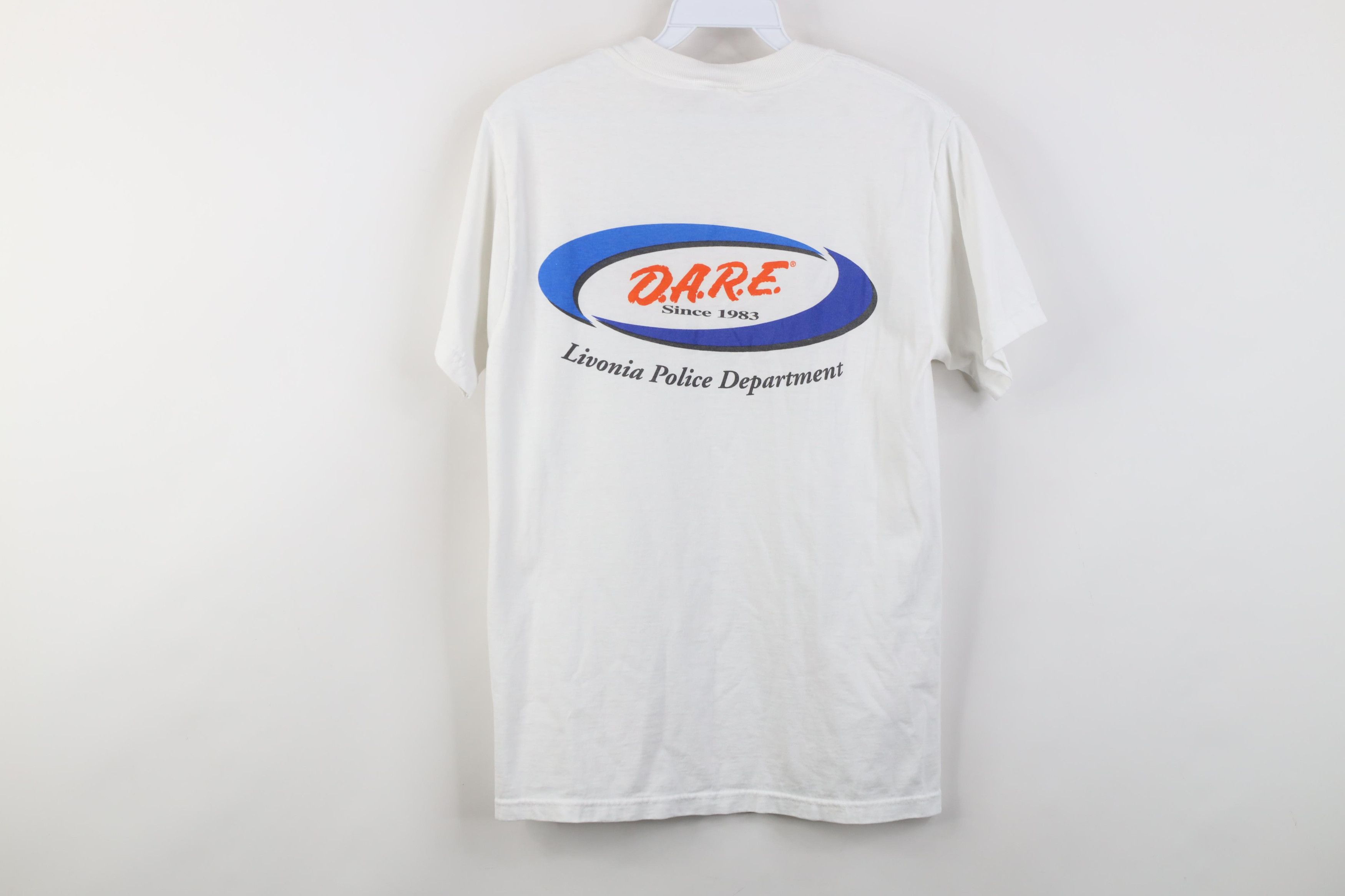 Vintage Vintage 90s Y2K Streetwear Abuse Resistant Education T-Shirt Size S / US 4 / IT 40 - 10 Thumbnail
