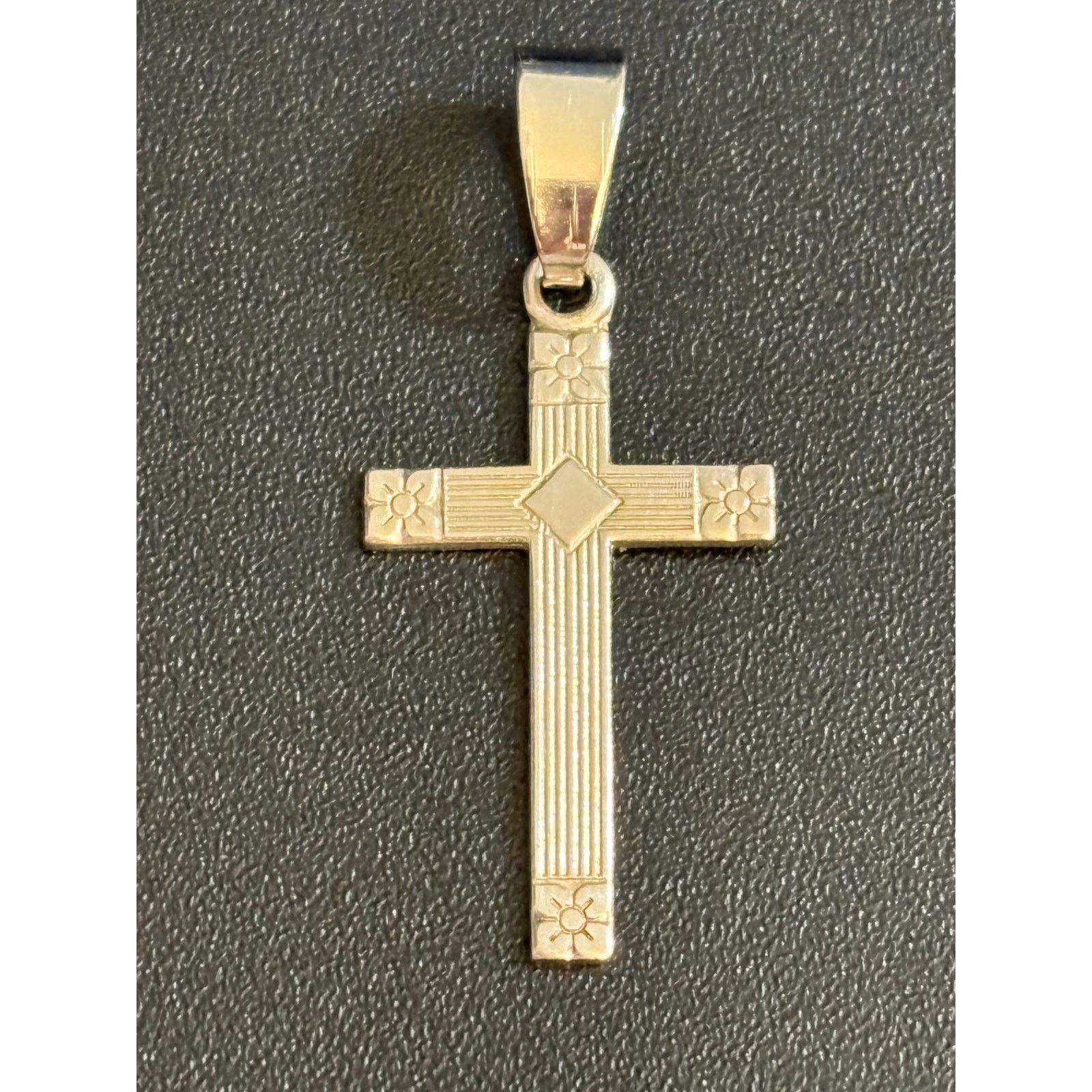 Other Vintage JJJ Sterling Silver Cross Pendant 1 Inch 1g Size ONE SIZE - 1 Thumbnail