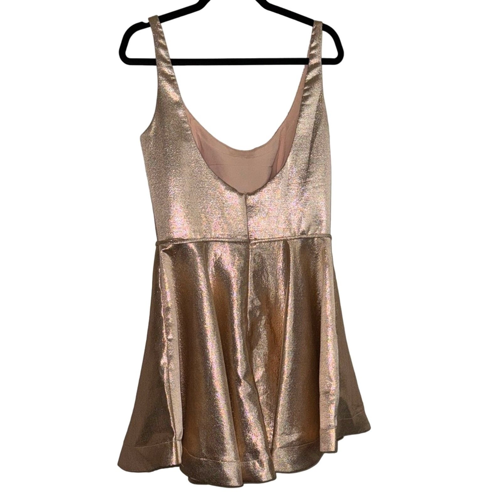Other LA FEMME Metallic Fit & Flare Homecoming Cocktail Dress Size L / US 10 / IT 46 - 4 Thumbnail