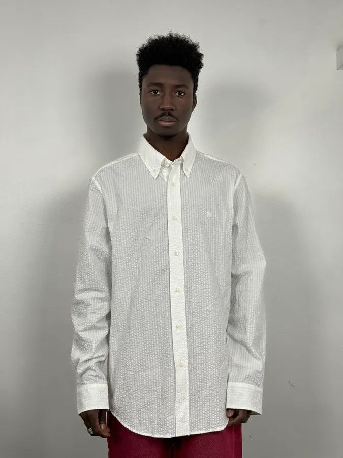 Givenchy Givenchy White Shirt With 4G Embroidered Size US L / EU 52-54 / 3 - 2 Thumbnail