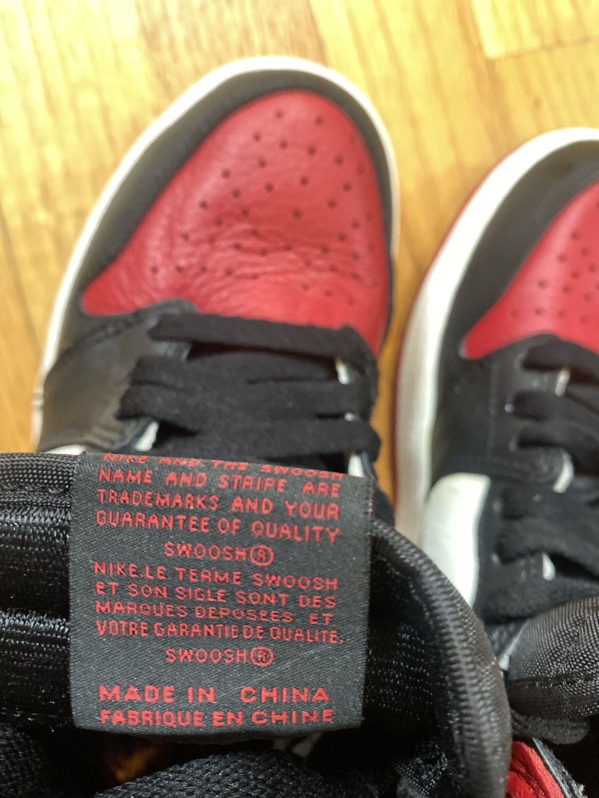 Jordan Brand × Nike Air Jordan 1 Bred Toe Size US 5.5 / EU 38 - 12 Thumbnail