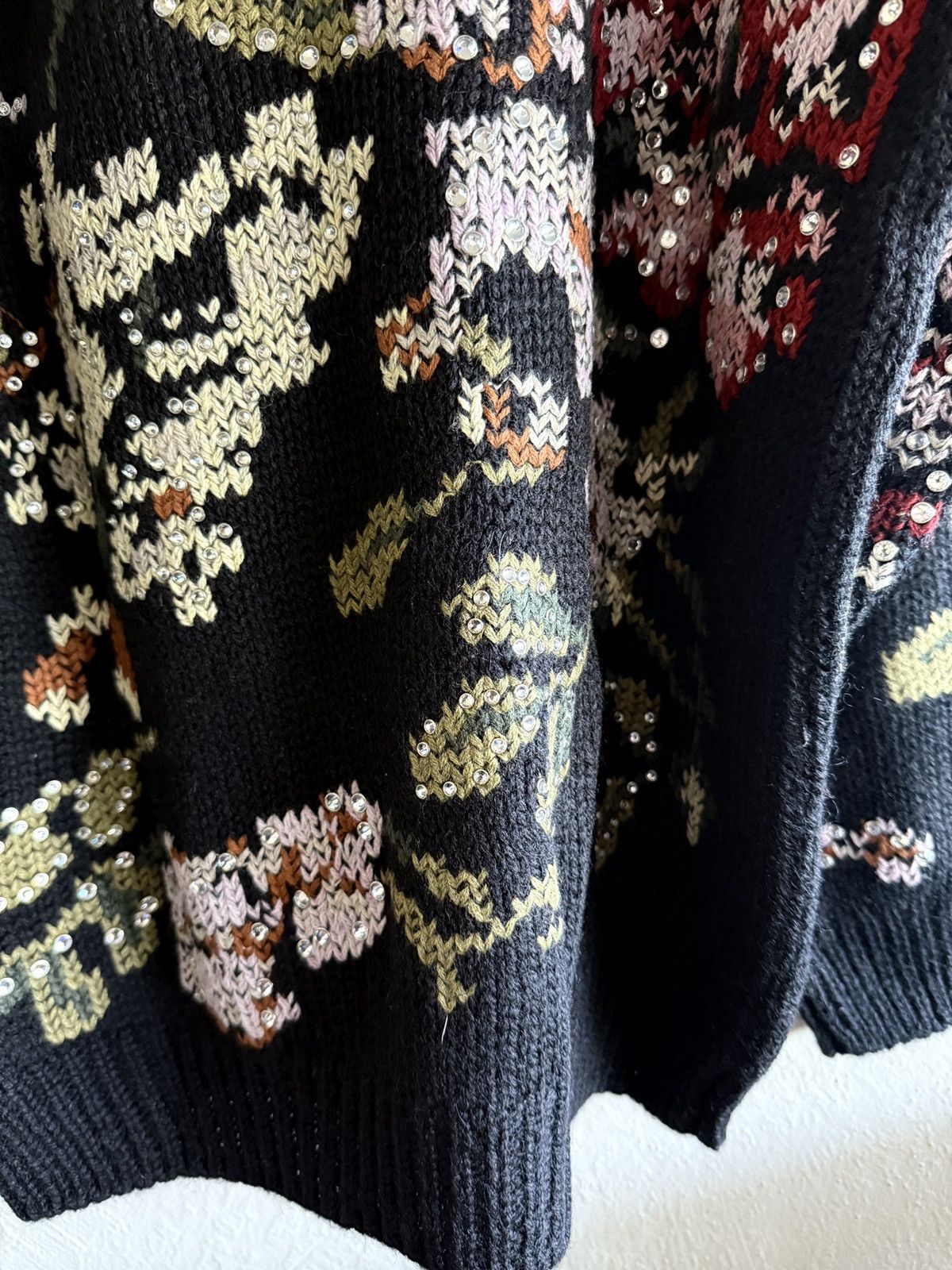 Celine × Hedi Slimane $4500 Celine studded heavy knit cardigan Hedi Slimane Size US L / EU 52-54 / 3 - 10 Thumbnail