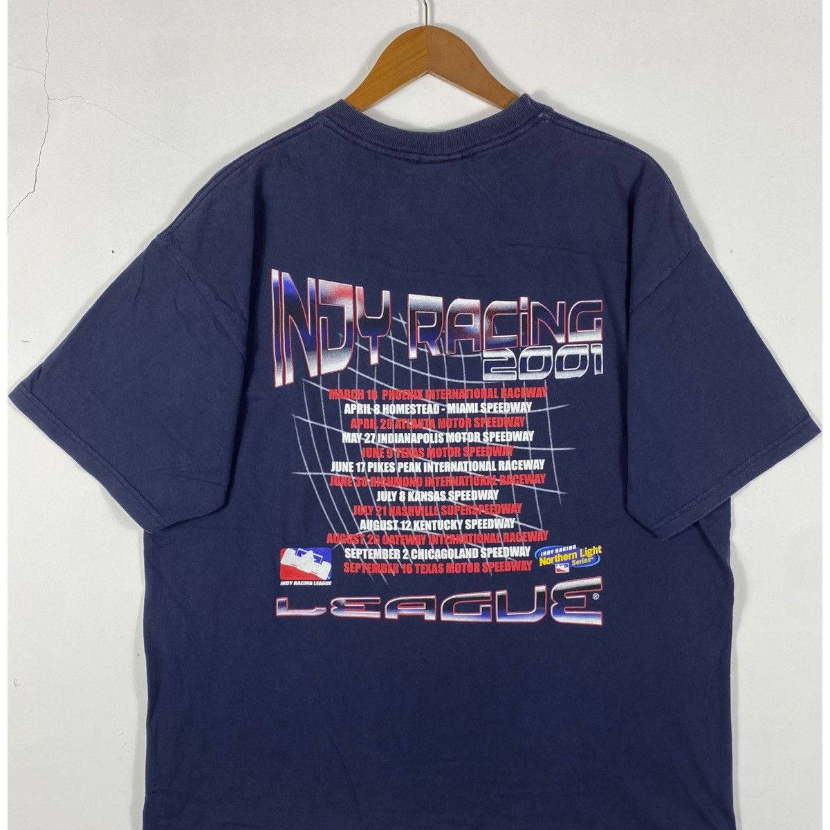 Formula 1 × Vintage Vintage 00's INDY RACING LEAGUE Nothern Light Series Tee Size US XL / EU 56 / 4 - 4 Thumbnail