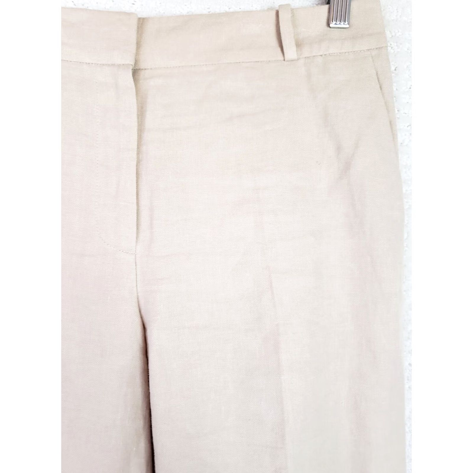 Talbots Talbots Heritage Pants Size 8 Linen Lightweight Khaki Beige Casual Preppy Womens Size 30" / US 8 / IT 44 - 4 Thumbnail