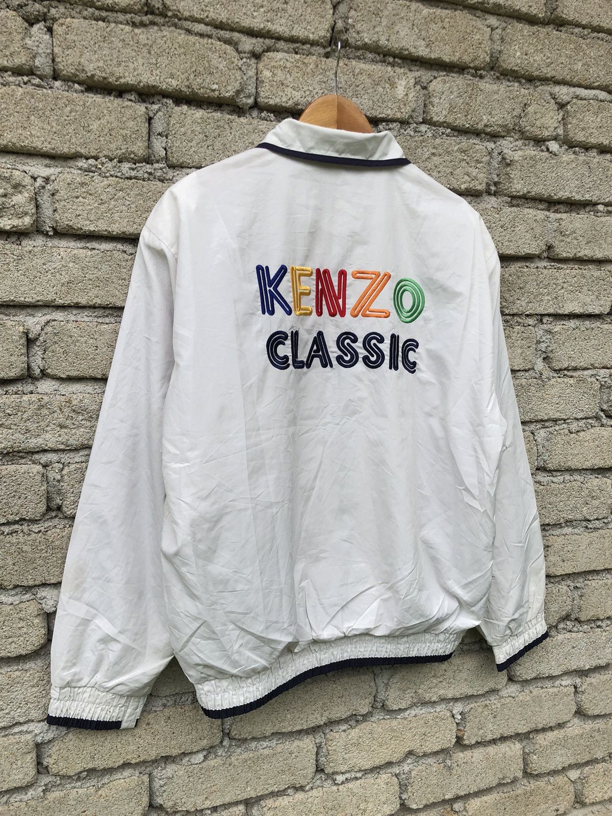 Kenzo Vintage KENZO Classic Spellout Backhit Fullzipper Jacket Size US XL / EU 56 / 4 - 2 Thumbnail