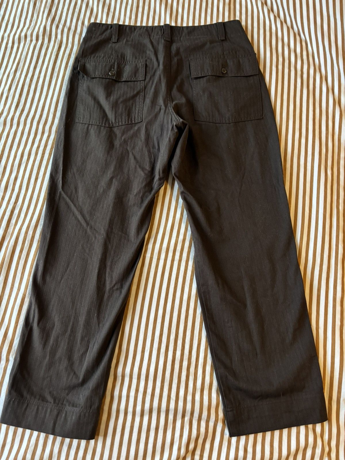 Abercrombie & Fitch Abercrombie & Fitch loose fit herringbone trousers Size US 32 / EU 48 - 4 Thumbnail