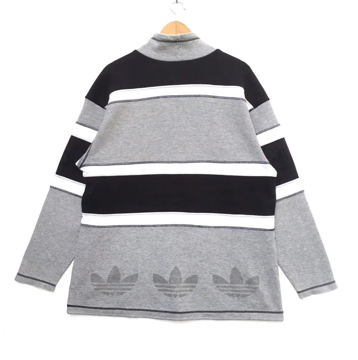Adidas Vintage 90s Adidas Trefoil Big Logo Sweatshirt | L | Hype Size US L / EU 52-54 / 3 - 7 Thumbnail
