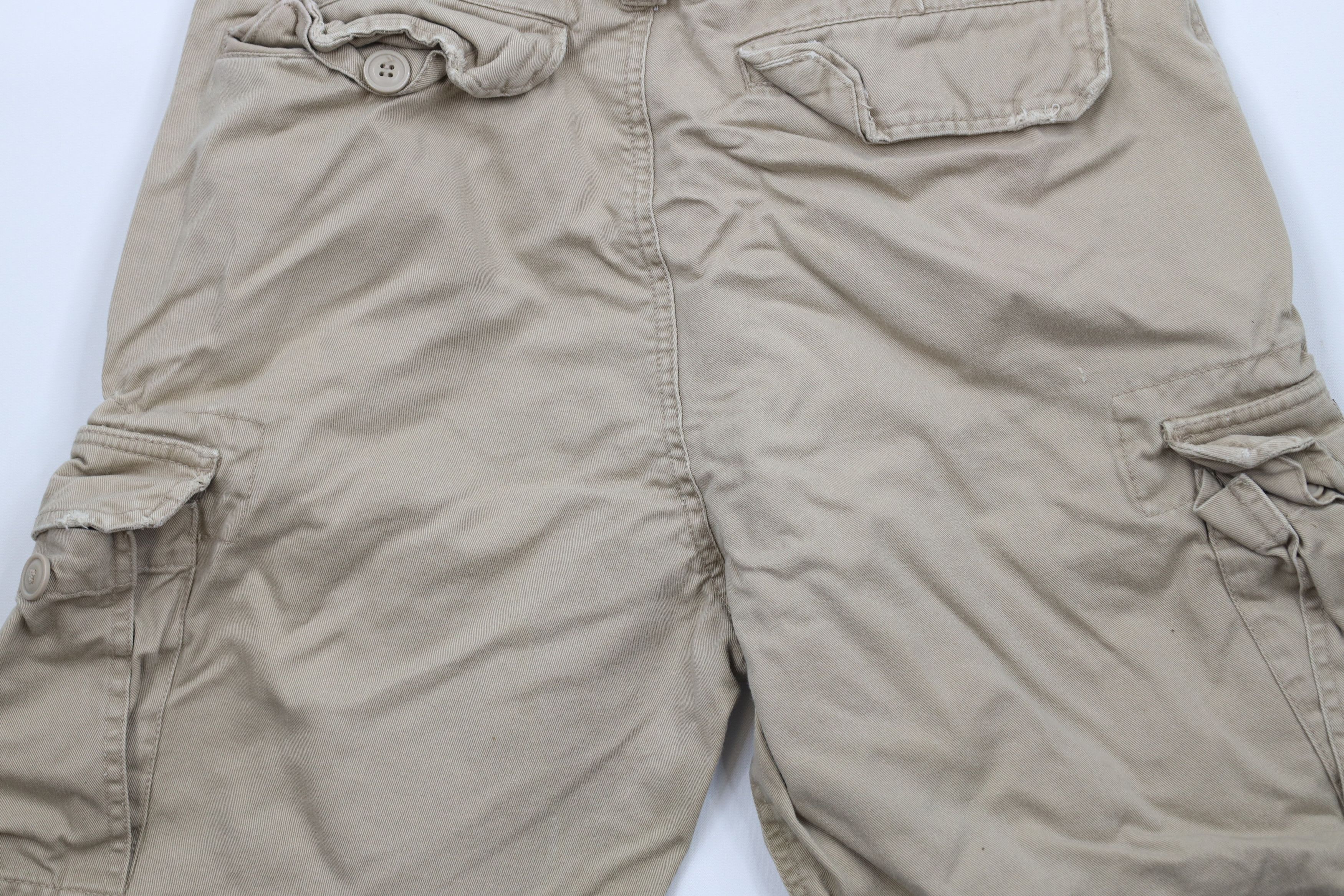 Abercrombie & Fitch × Vintage Vintage 90s Y2K Abercrombie & Fitch Heavyweight Cargo Shorts Size US 32 / EU 48 - 14 Thumbnail