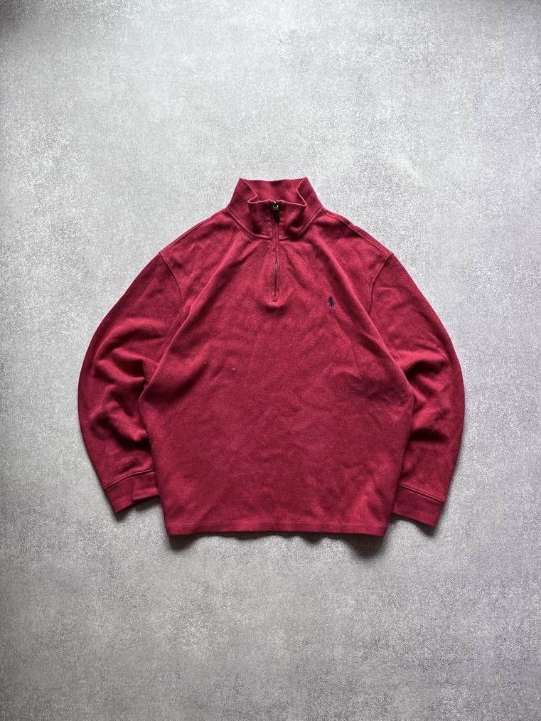 Polo Ralph Lauren × Vintage Vintage Polo Ralph Lauren Quarter Zip Sweater Y2K XL Size US XL / EU 56 / 4 - 1 Thumbnail