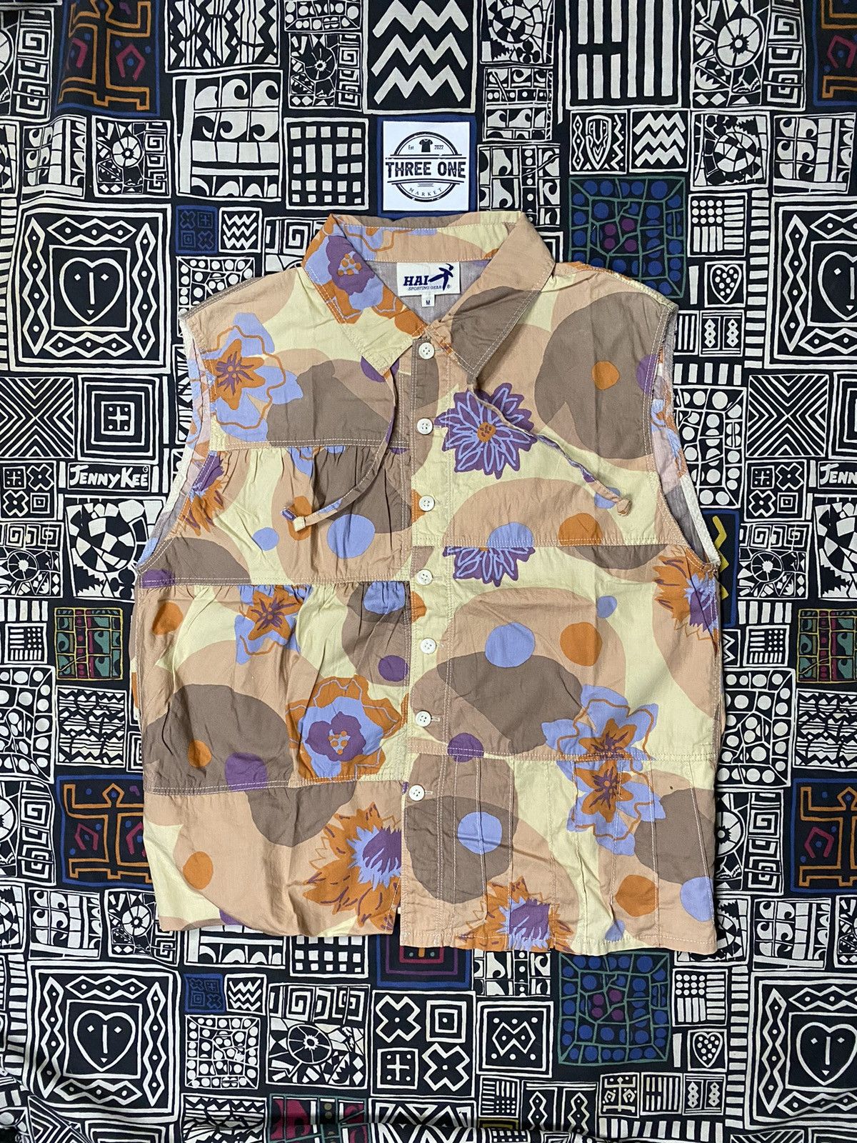 Hai Sporting Gear × Issey Miyake × Japanese Brand issey miyake hai sporting gear patchwork sleeveless Size US M / EU 48-50 / 2 - 1 Thumbnail
