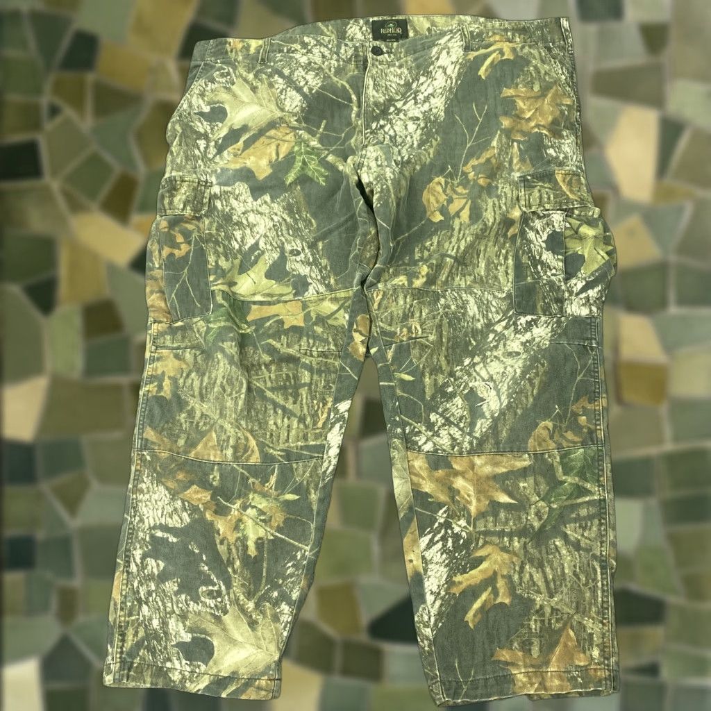 Realtree VINTAGE RedHead Pants Mens 3XL Camo Cargo Hunting Outdoor Realtree Relaxed Fit Cotton Polyester 55/45 Canvas 31in Inseam Mens Size US 39 - 1 Thumbnail