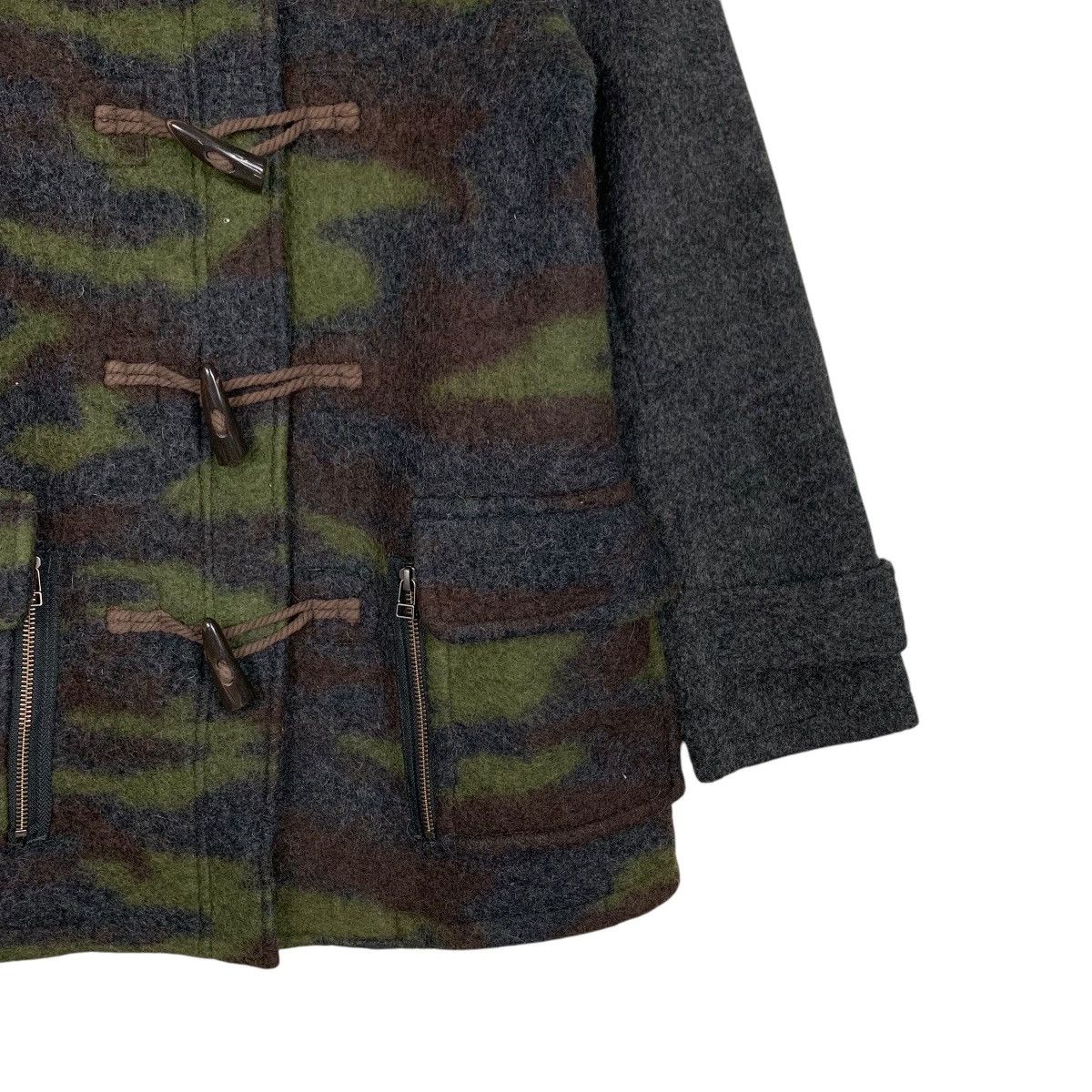 Avirex AVIREX Wool Blend Camo Hooded Duffle Coat Jacket #2786-C126 Size US S / EU 44-46 / 1 - 6 Thumbnail