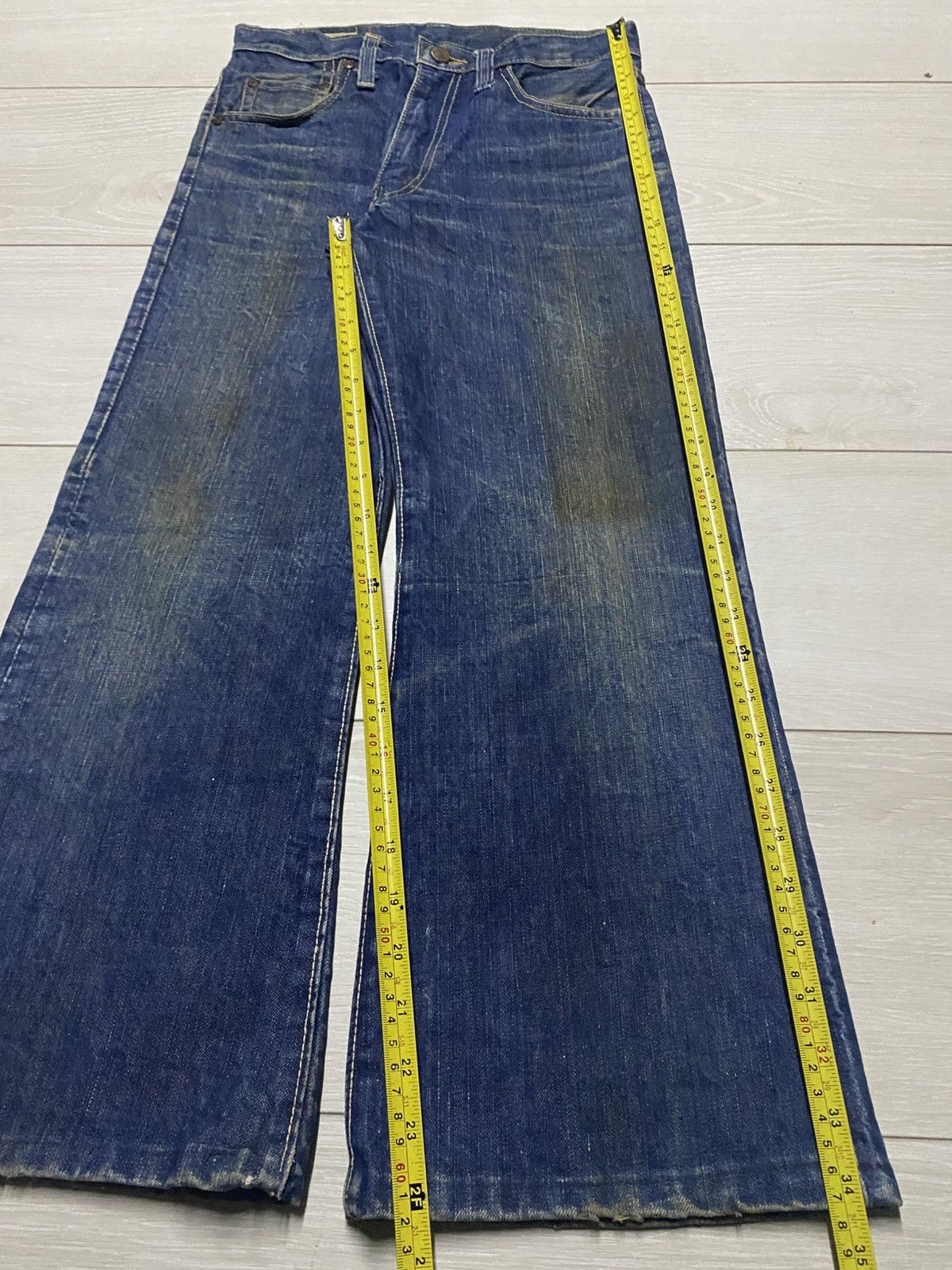 Edwin True Vintage Edwin USA Mud Wash Grunge Flare Jeans Size US 27 - 15 Thumbnail