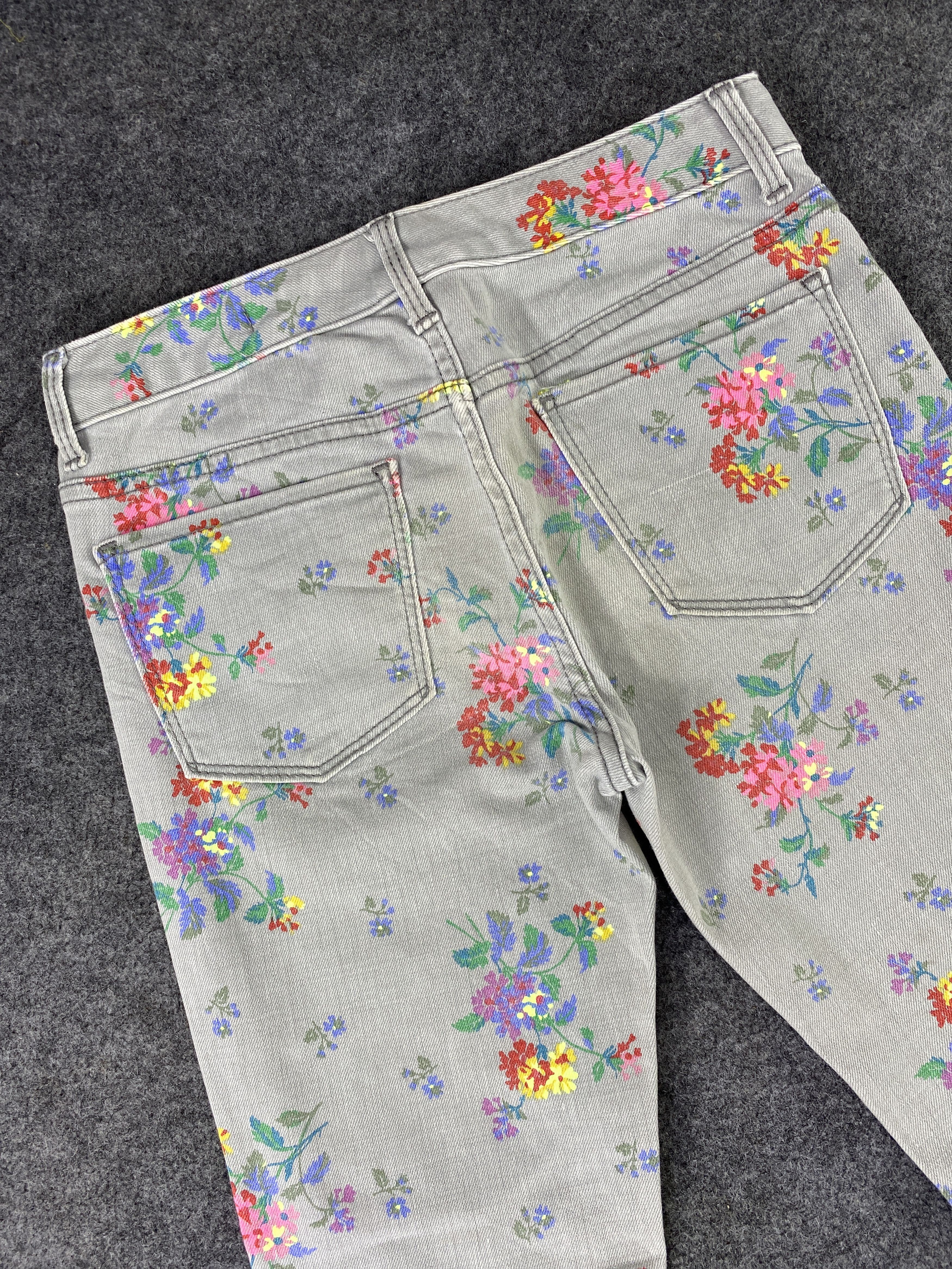 Gap GAP FLORAL SKINNY JEANS - J1082 Size 27" / US 4 / IT 40 - 6 Thumbnail