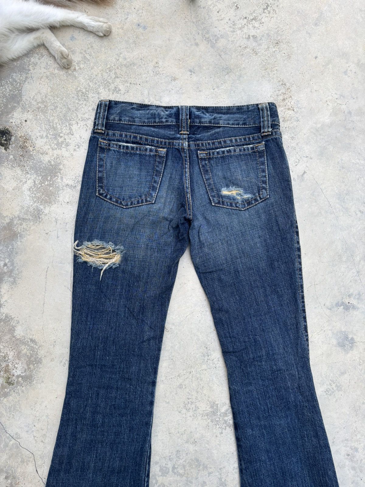 If Six Was Nine Flare Jeans Bootcut Japanese Moussy Distressed Flared Jeans Size 30" / US 8 / IT 44 - 8 Thumbnail