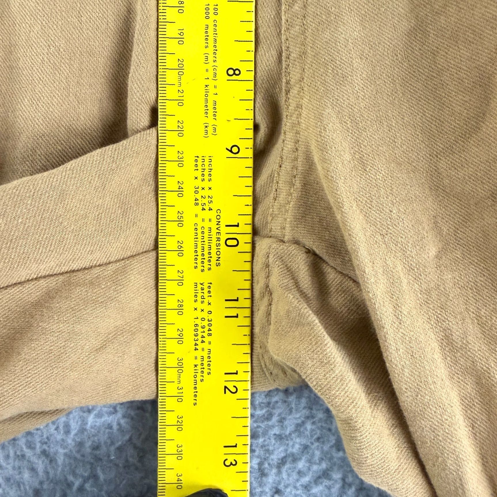 Vintage Bridge & Burn Pants Mens Size 30 Brown Cotton Linen Blend Straight Leg Casual Size US 30 / EU 46 - 6 Thumbnail