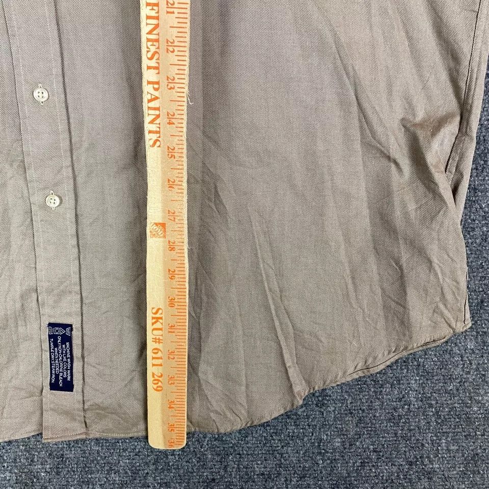 Other Repp Shirt Men's Tall 19 37/38 Beige Button Down Adults Size US XXL / EU 58 / 5 - 5 Thumbnail