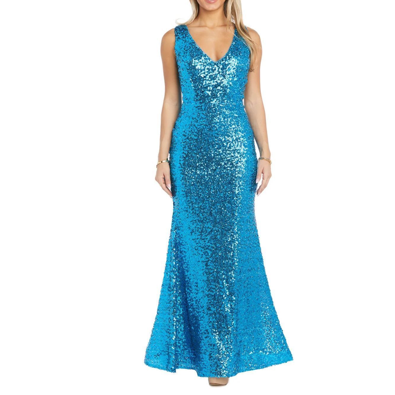 Other Morgan & Co New Chloé Sequined Gown Dress Sz 7 fit r sz Medi Size M / US 6-8 / IT 42-44 - 1 Thumbnail