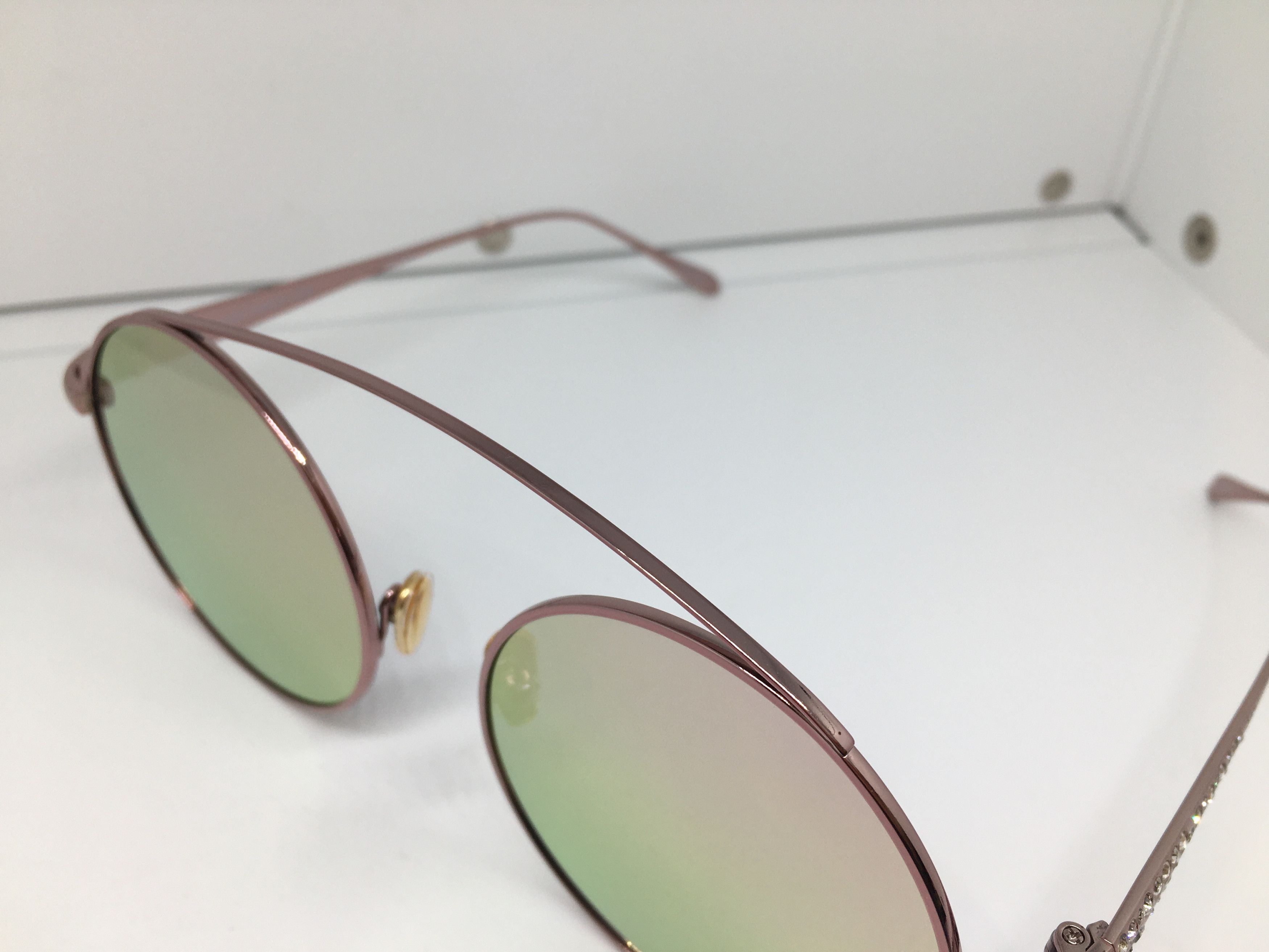 Linda Farrow Linda Farrow Titanium Round Sunglasses Frame Size ONE SIZE - 4 Thumbnail