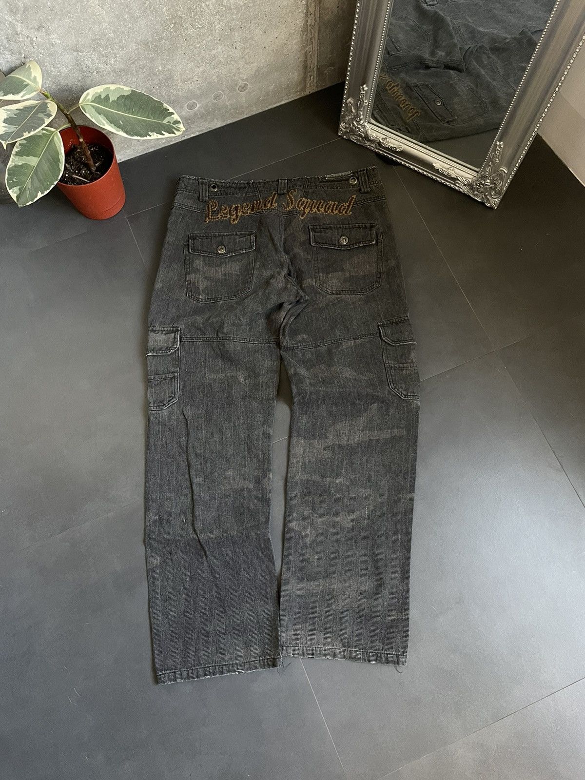20471120 × Japanese Brand Vintage Baggy Cargo Pants Skate Camo Undercover Style Y2k Size US 34 / EU 50 - 6 Thumbnail