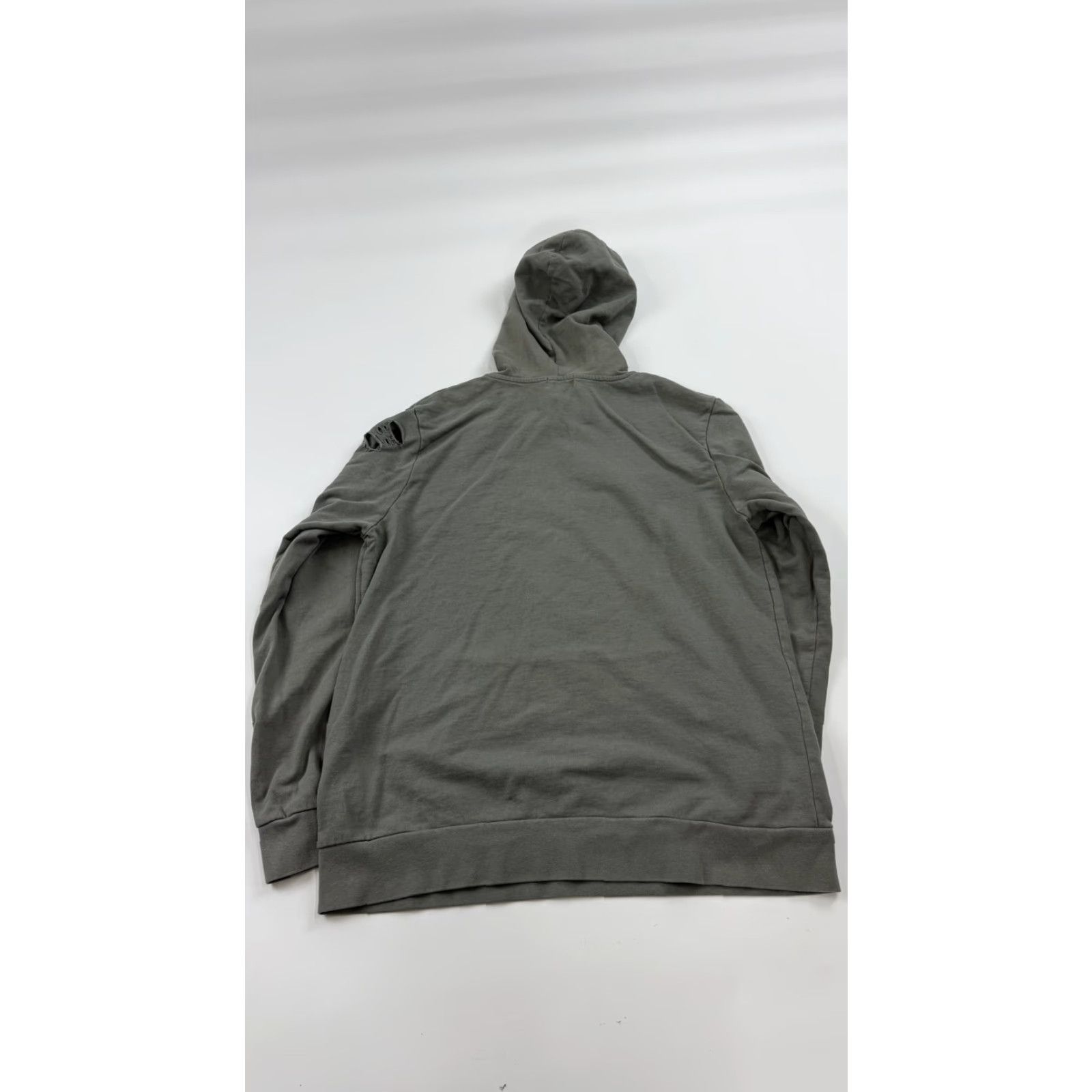 Topman Topman Hoodie Mens Medium Gray Distressed Pullover 100% Cotton Grunge Streetwear Size US M / EU 48-50 / 2 - 7 Thumbnail