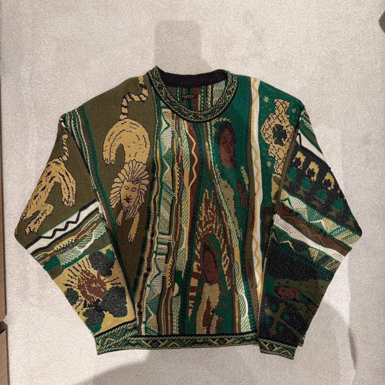 Kapital Kapital 7g knitwear Ainu Gaudy crewneck sweater Size US L / EU 52-54 / 3 - 2 Thumbnail