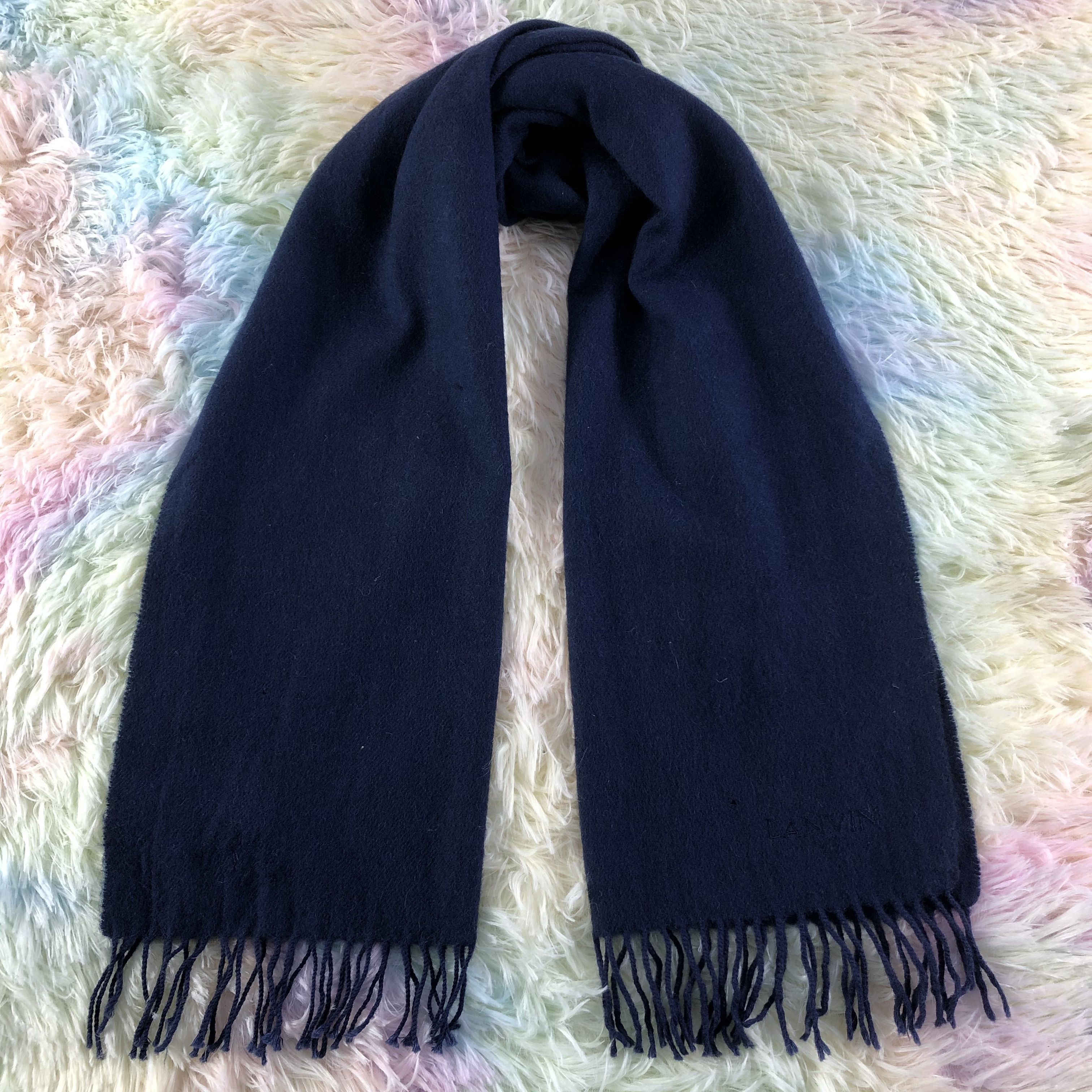 Lanvin × Vintage Lanvin Scarf / Muffler / Neckwear - KM131 Size ONE SIZE - 1 Thumbnail