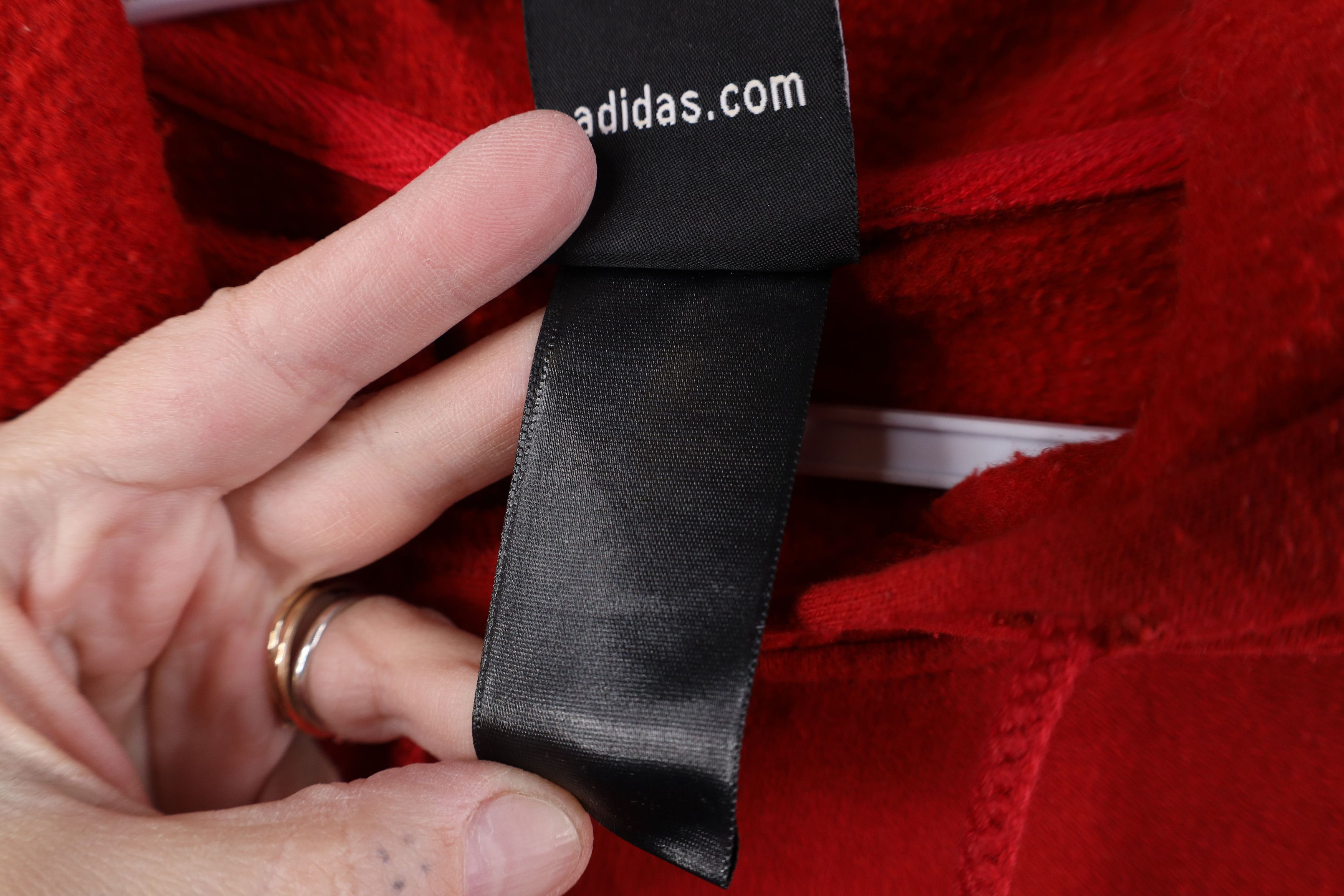 Adidas Vintage Y2K Adidas Blank Heavyweight Hoodie Sweatshirt Red Size US L / EU 52-54 / 3 - 9 Thumbnail
