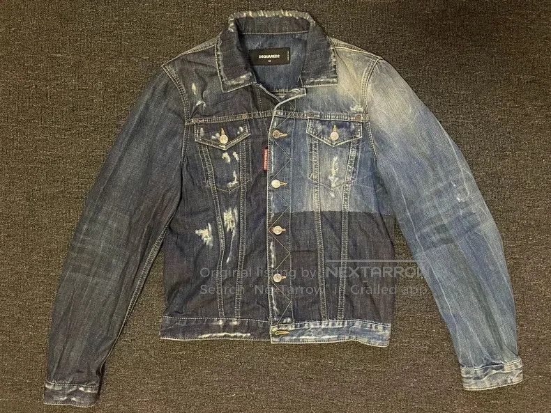 Dsquared2 DSquared2 Distressed Denim Jacket. Size US M / EU 48-50 / 2 - 1 Thumbnail