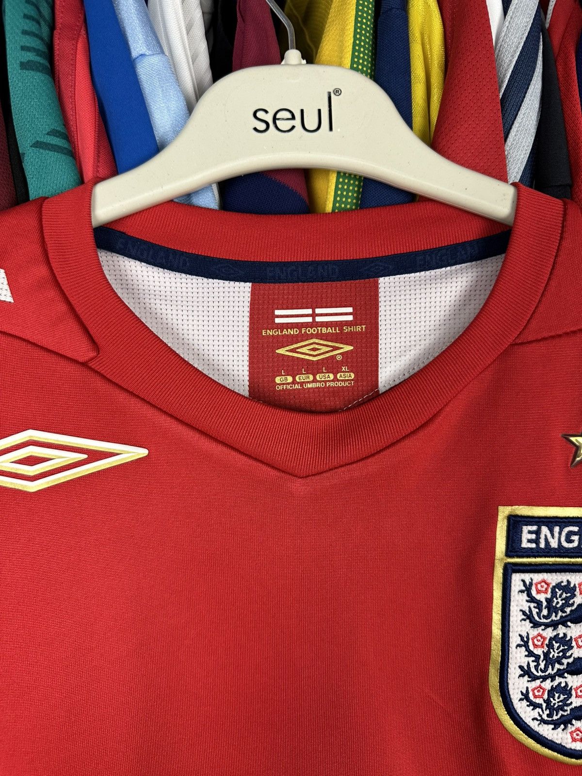Umbro Umbro England 2006/08 Away Football Shirt Soccer Jersey Size US L / EU 52-54 / 3 - 3 Thumbnail
