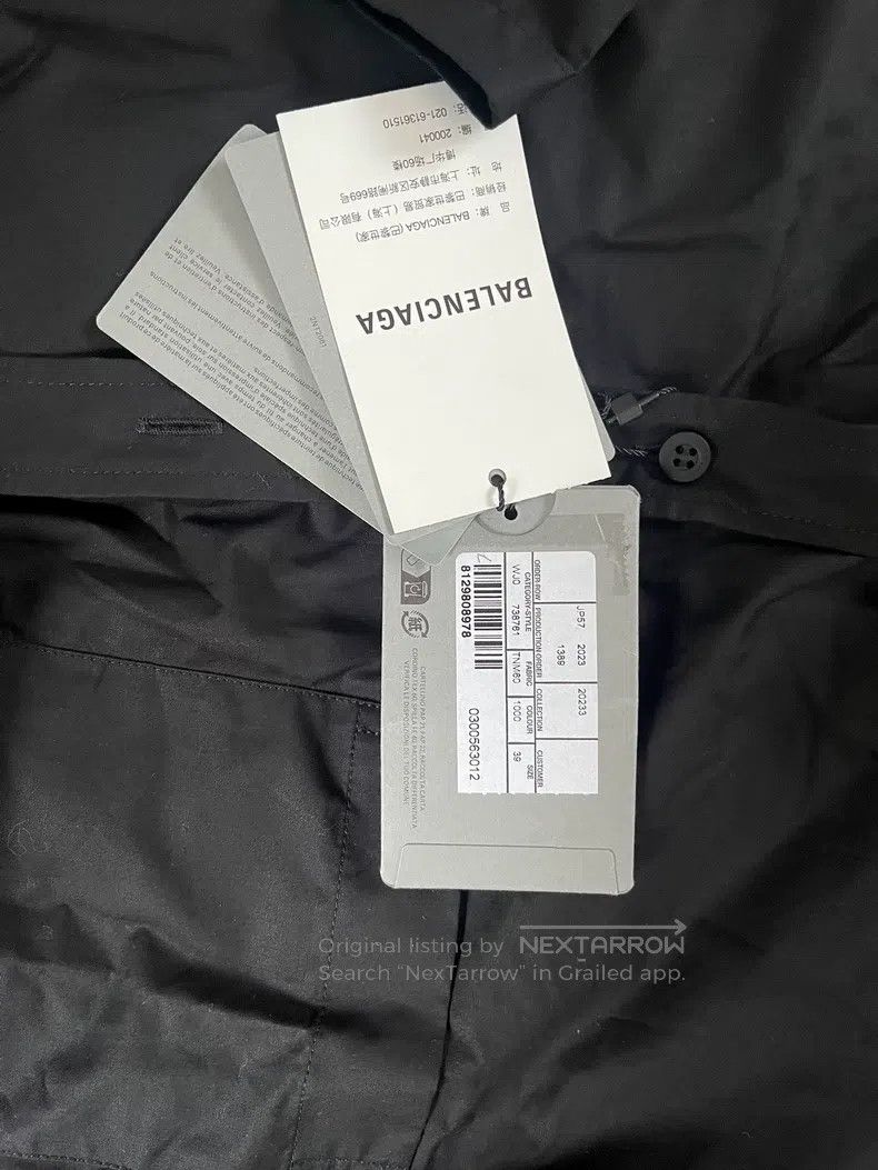 Balenciaga Balenciaga size 39 Tape Short-Sleeve Shirt Size US S / EU 44-46 / 1 - 4 Thumbnail