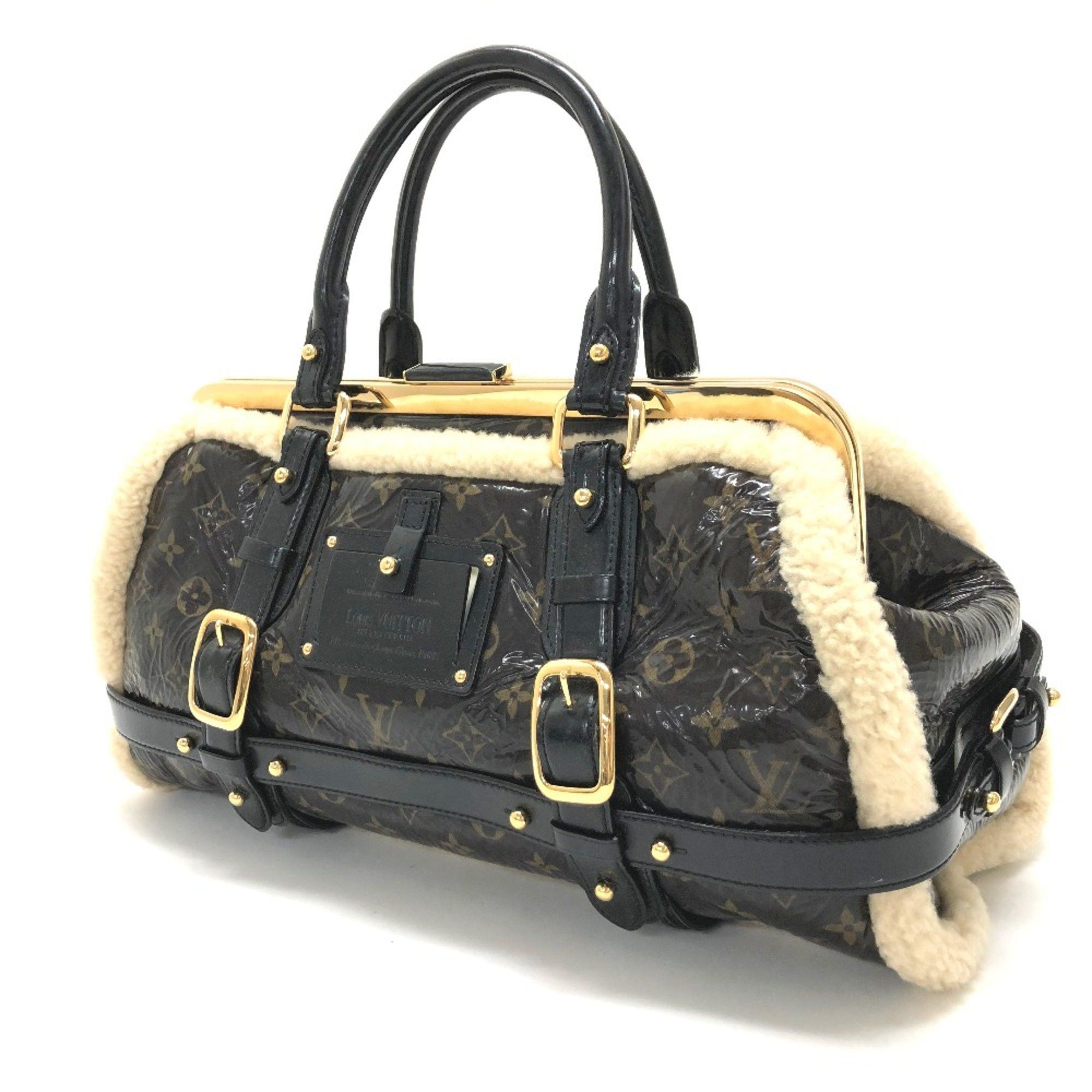 Louis Vuitton Louis Vuitton M95574 Monogram-Shearing Bag Duffle Bag Hand Bag Marron Brown Size ONE SIZE - 1 Thumbnail