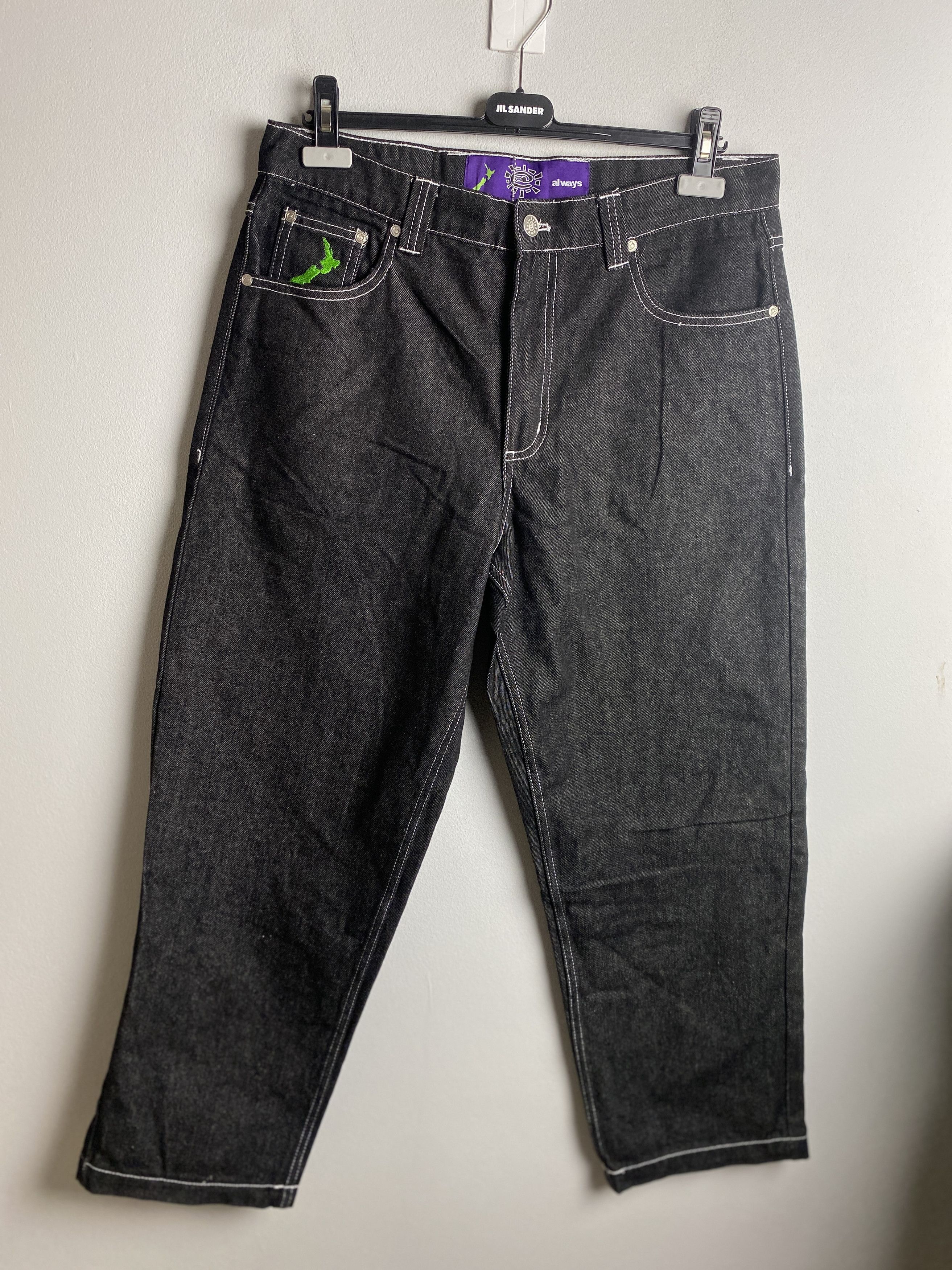 Affliction × Vintage Vintage printed jeans baggy denim pants Size US 34 / EU 50 - 2 Thumbnail