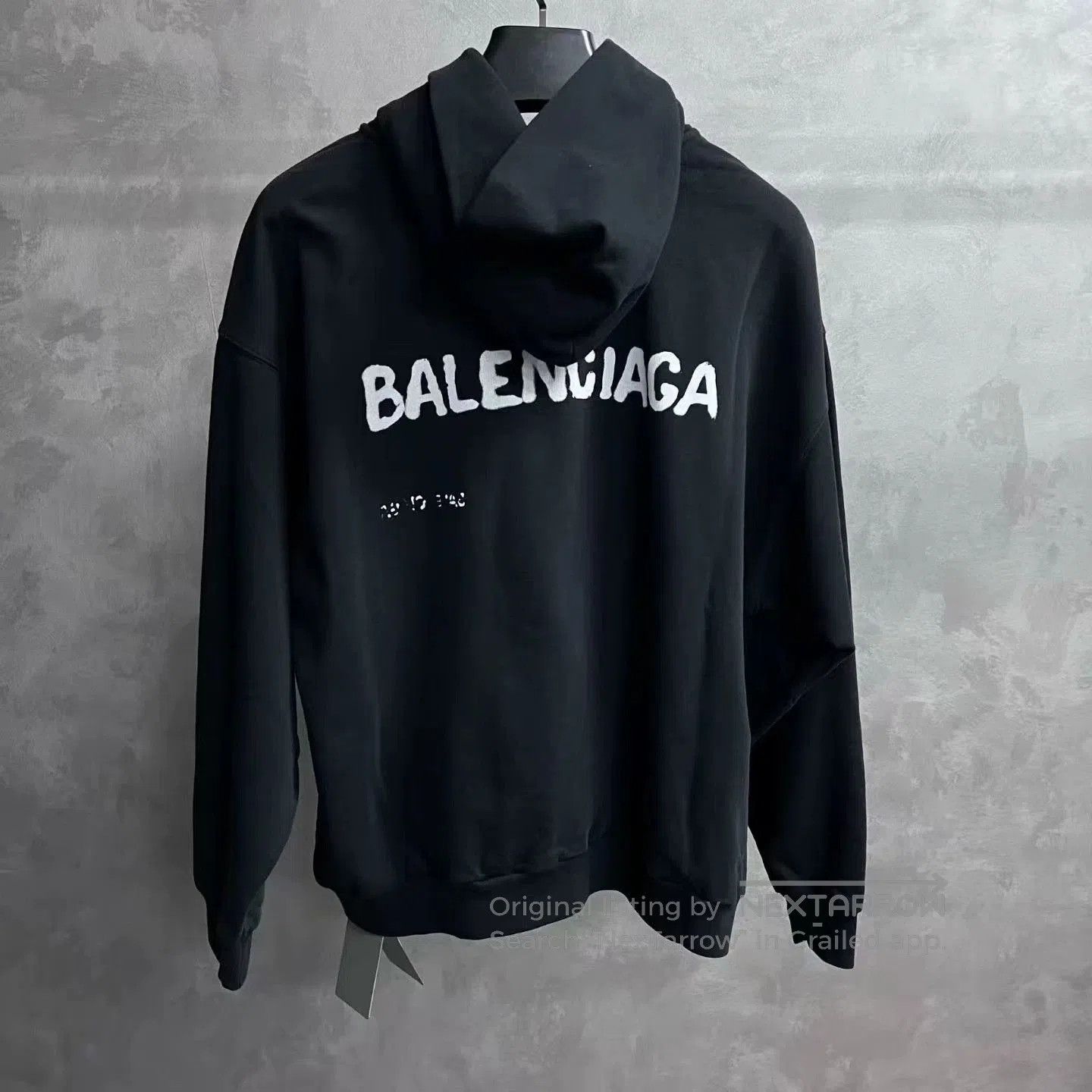 Balenciaga black balenciaga logo printed hoodie. Size US S / EU 44-46 / 1 - 5 Thumbnail