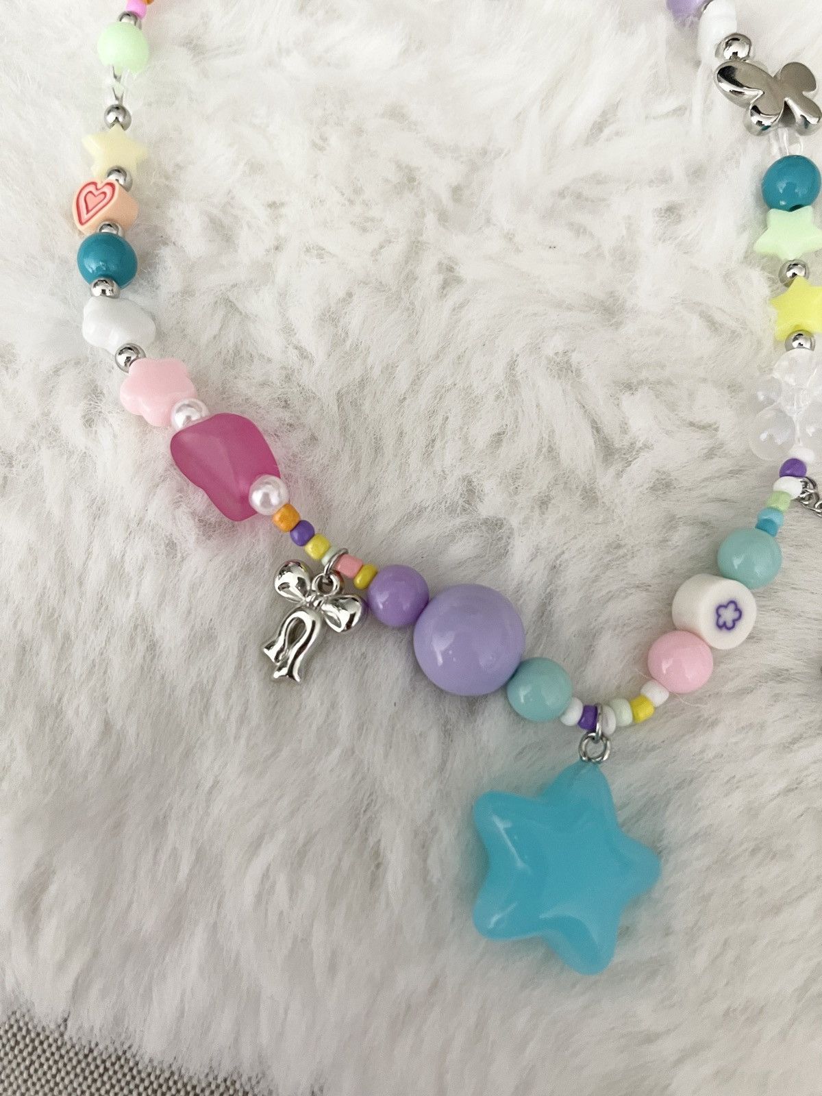 Japanese Brand × Vintage STEAL! Y2K Japan Candy Stars Necklace Size ONE SIZE - 2 Thumbnail