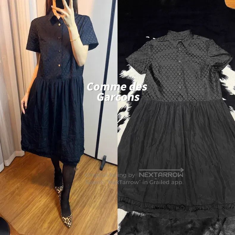 Comme des Garcons Comme Des Garcons Dark Patterned Flower Dress Size M / US 6-8 / IT 42-44 - 1 Thumbnail