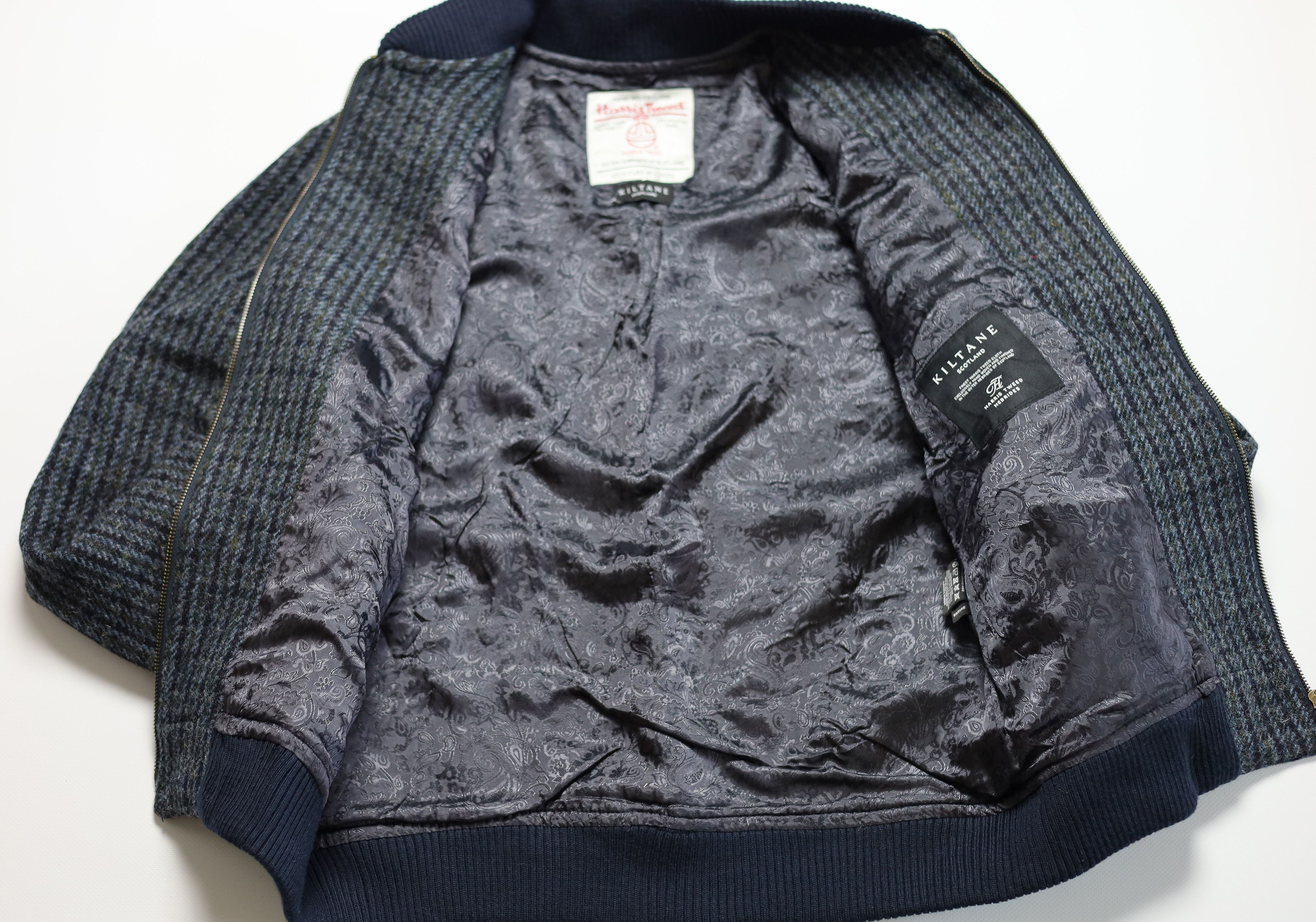 Harris Tweed Men's Kiltane Harris Tweed Bomber Jacket - Dogstooth Size US M / EU 48-50 / 2 - 4 Thumbnail