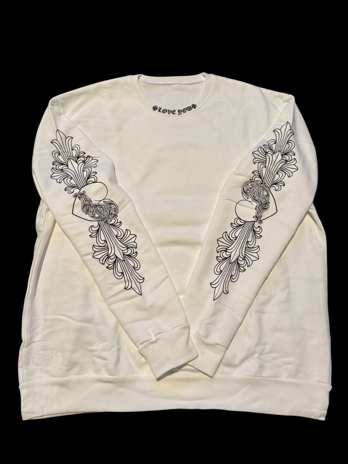 Chrome Hearts Chrome Hearts Love You Crewneck Size US S / EU 44-46 / 1 - 4 Thumbnail