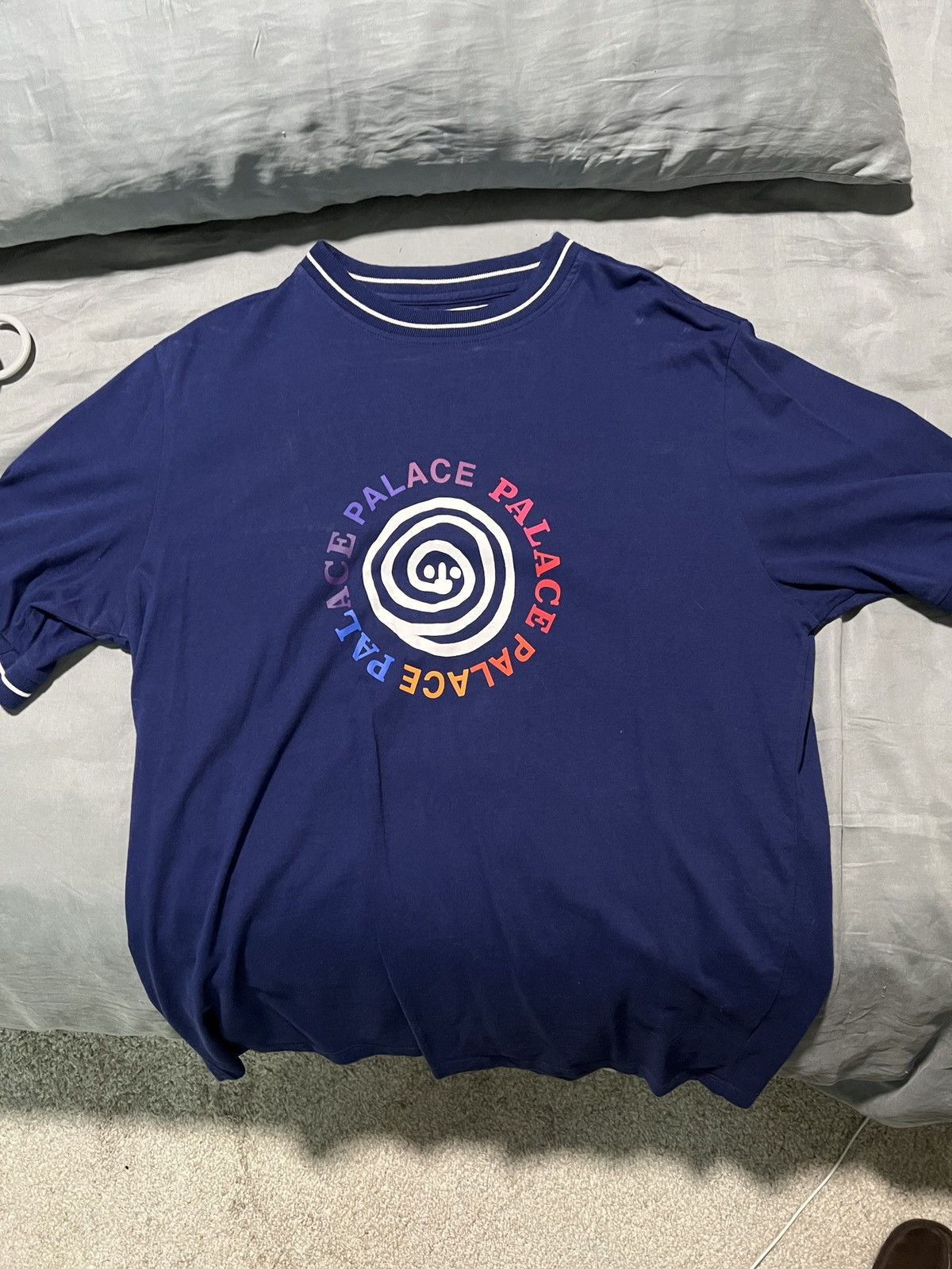 Palace Palace P Ringer T-shirt Navy (XL) Size US XL / EU 56 / 4 - 1 Thumbnail