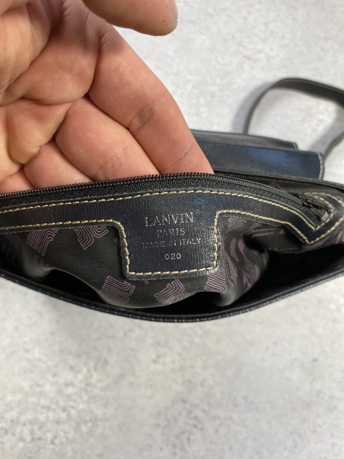Lanvin Lanvin Paris Unisex Blue Bag Made in Italy Size ONE SIZE - 11 Thumbnail