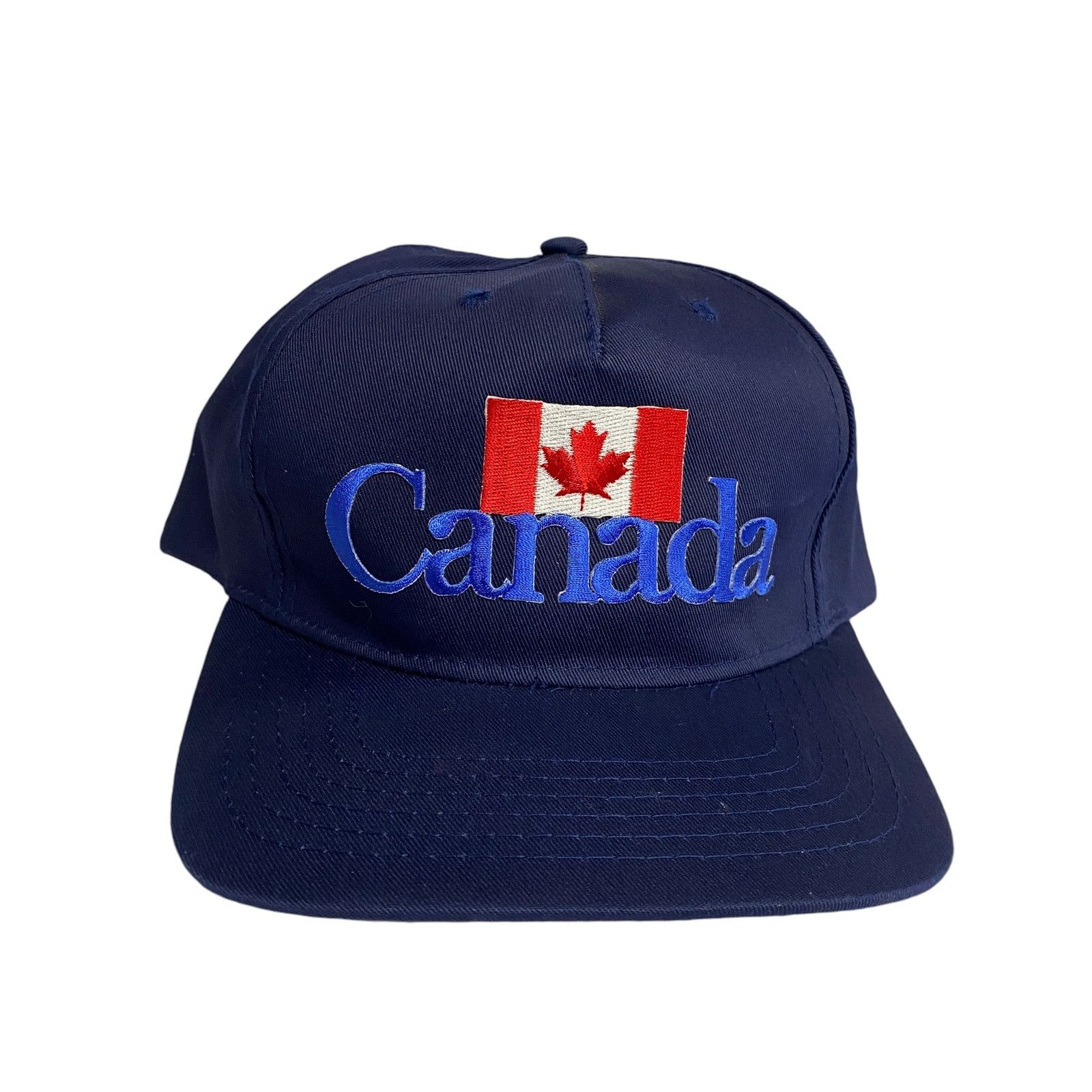 Vintage Vintage Wilson Adult OS Embroidered Canada Flag Snapback Hat Size ONE SIZE - 1 Thumbnail