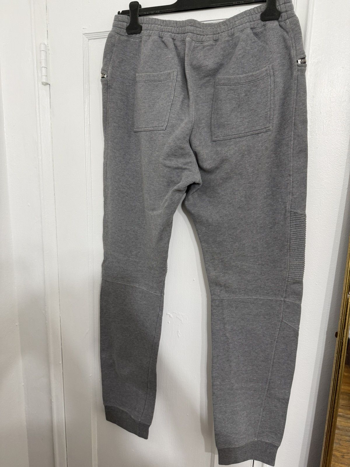 Balmain FW14 Grey Biker Sweatpants Size US 32 / EU 48 - 5 Thumbnail
