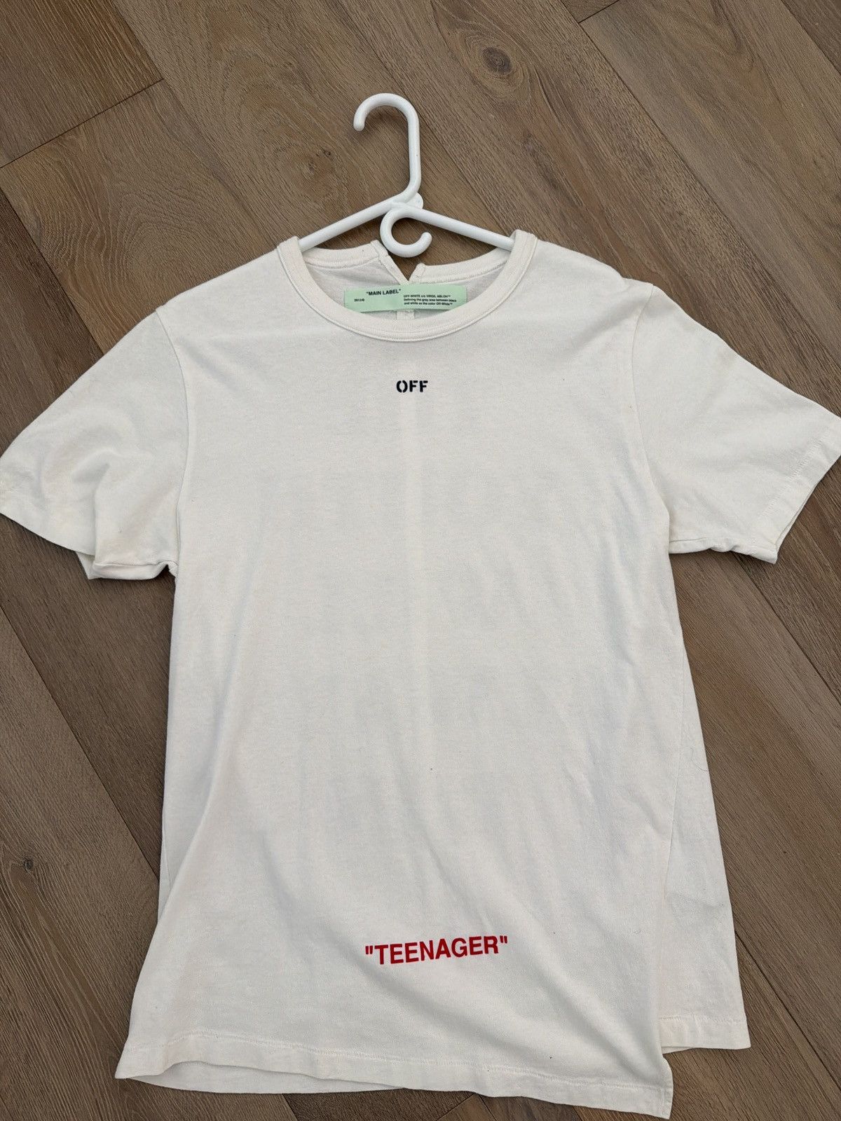 Off-White Offwhite white teenager tshirt size medium Size US M / EU 48-50 / 2 - 6 Thumbnail