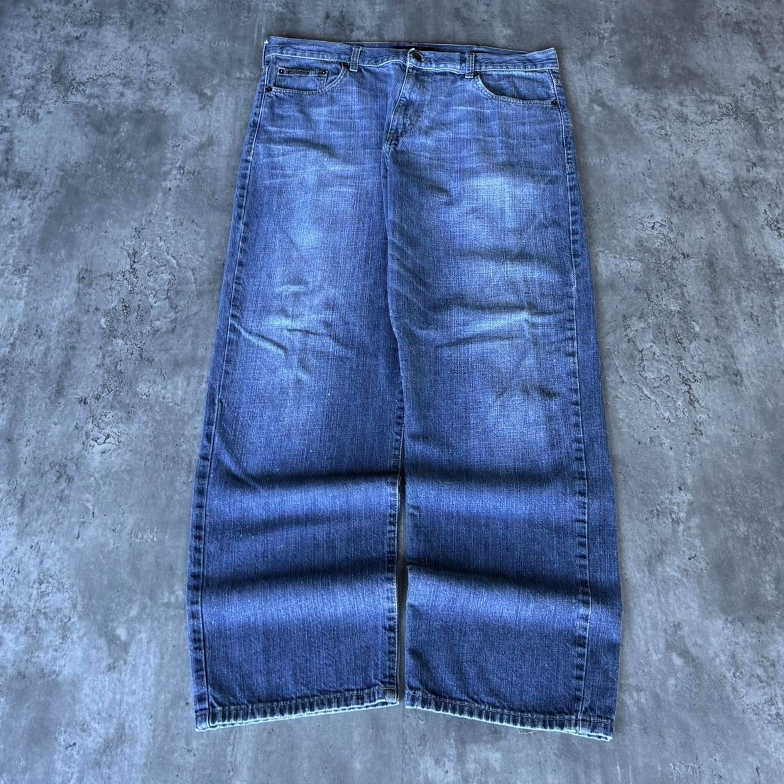 Calvin Klein × JNCO × Vintage Vintage Y2K Calvin Klein Baggy Grunge Opium Denim Jeans Size US 40 / EU 56 - 2 Thumbnail